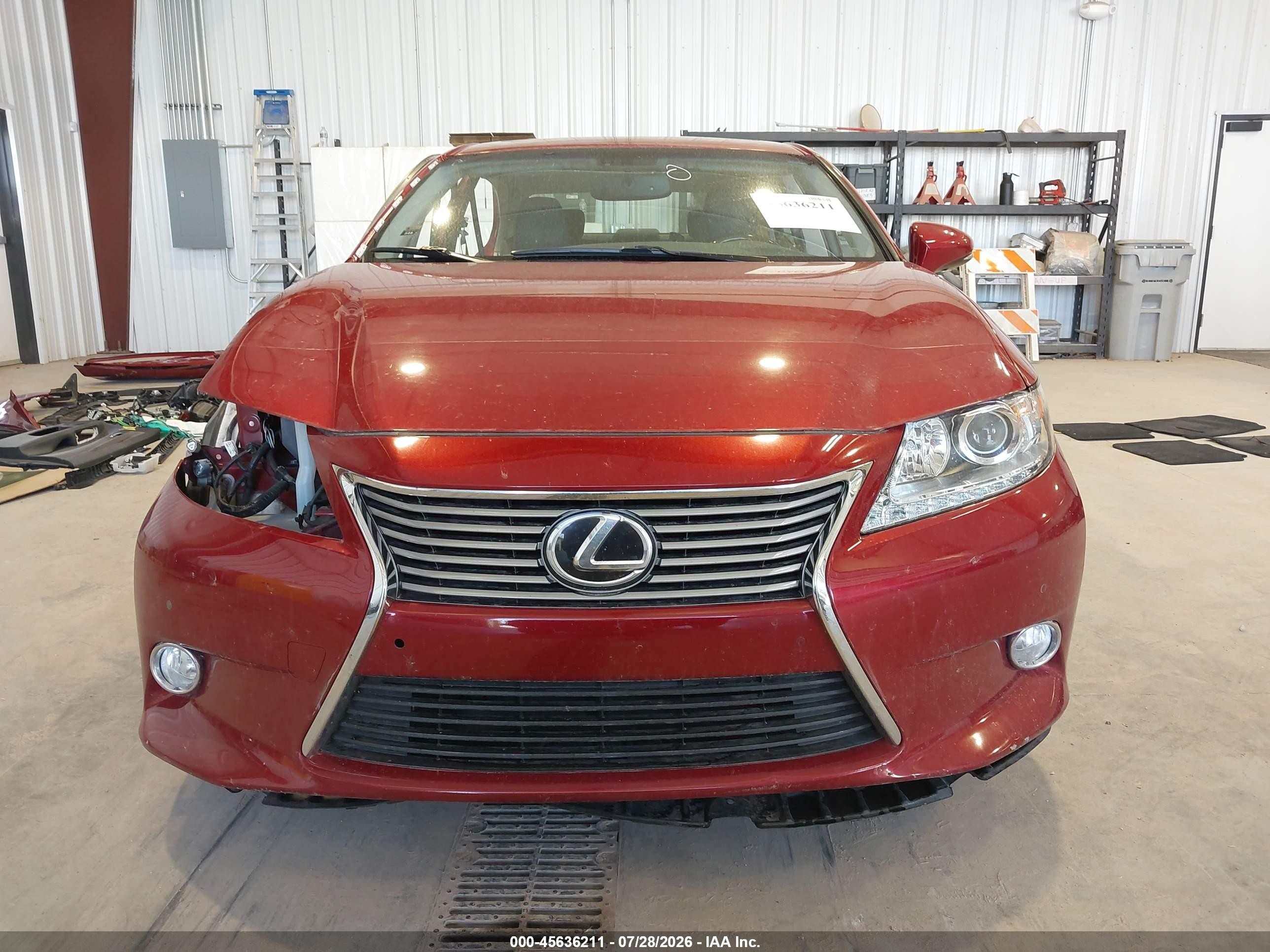 2015 Lexus Es 350   Red vin: JTHBK1GG6F2207838