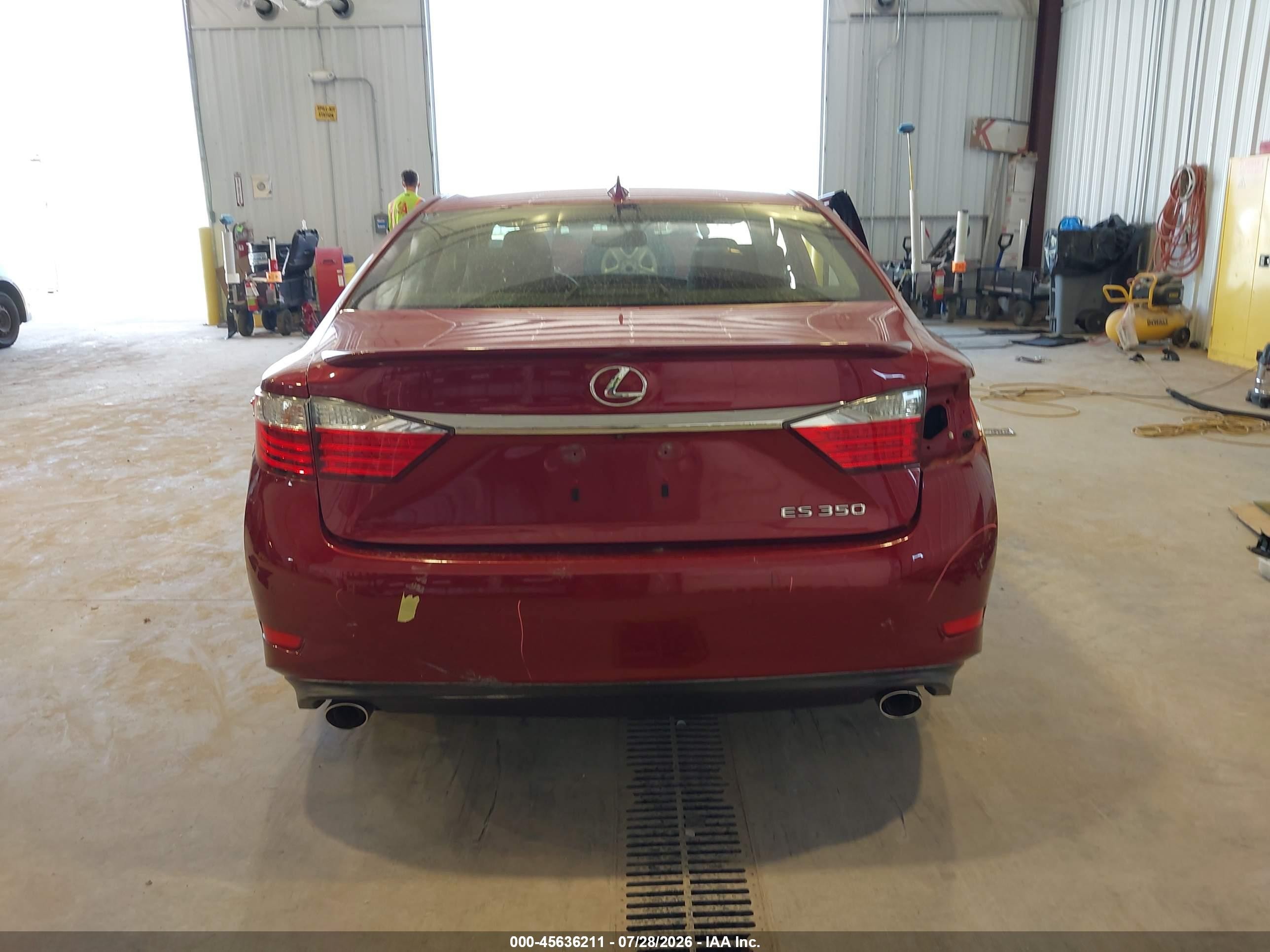 2015 Lexus Es 350   Red vin: JTHBK1GG6F2207838