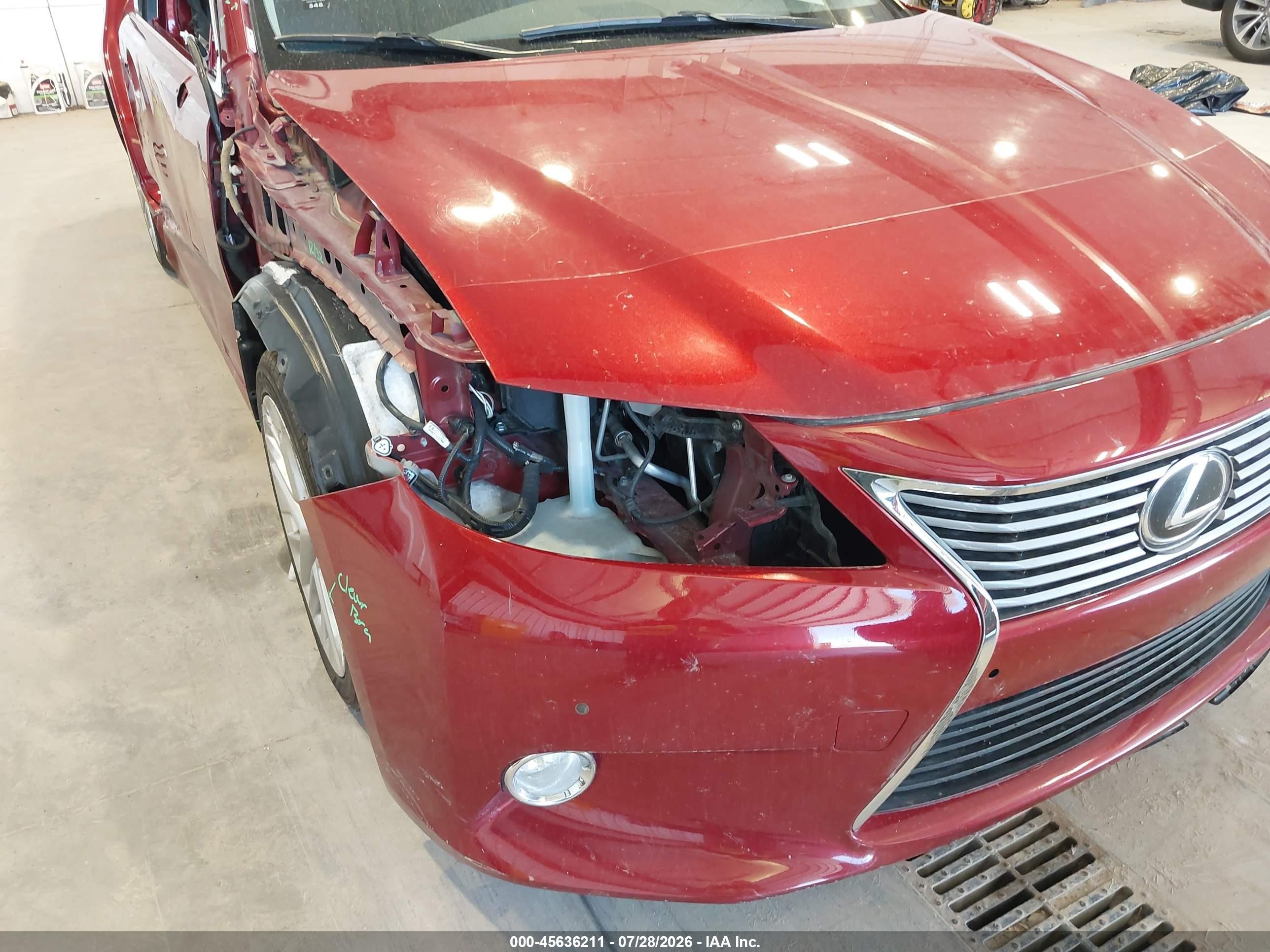 2015 Lexus Es 350   Red vin: JTHBK1GG6F2207838