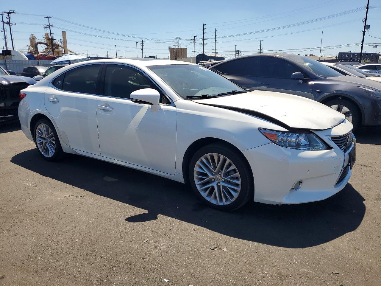 2013 Lexus Es 350 White vin: JTHBK1GG7D2014482