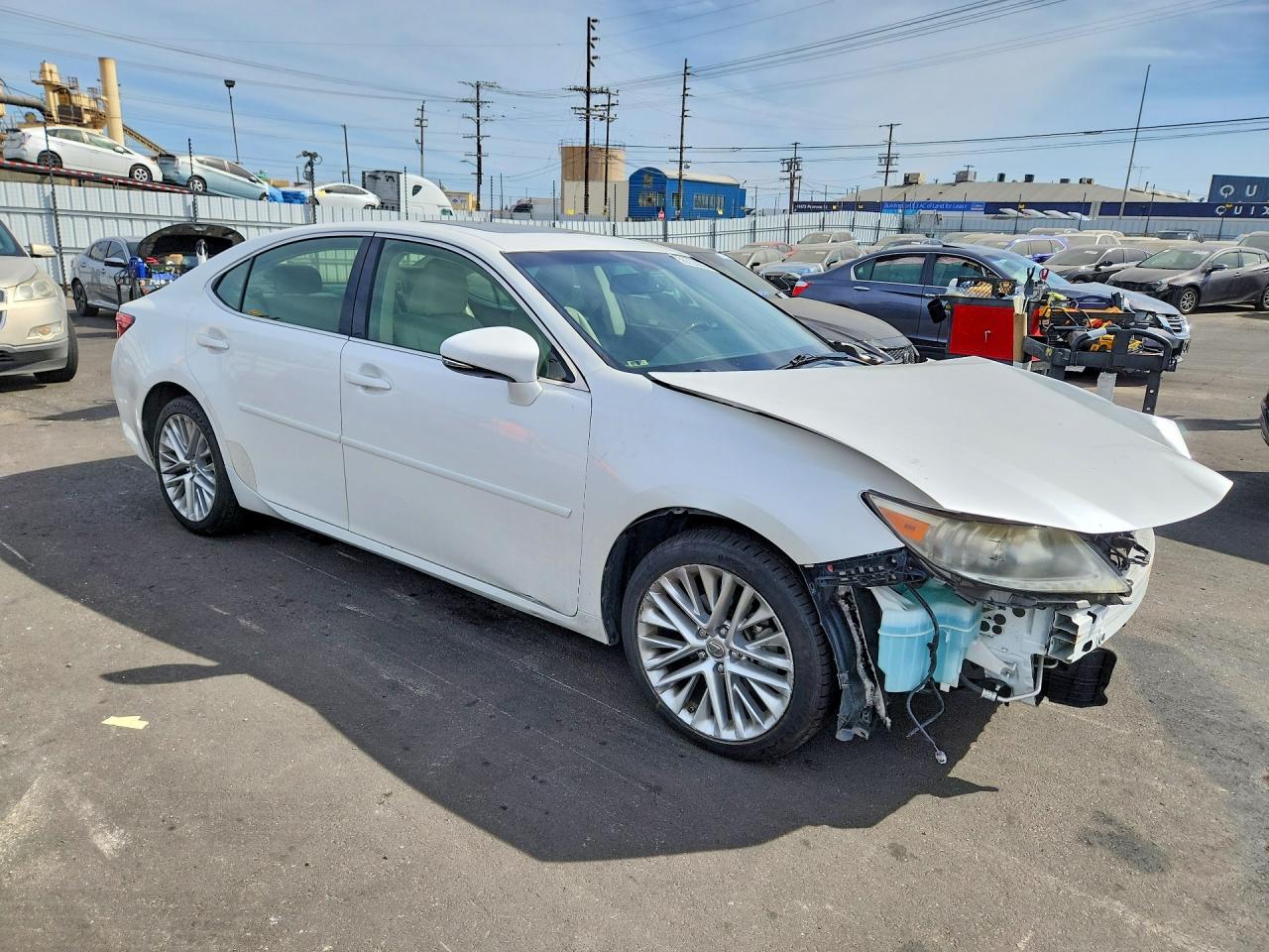 2013 Lexus Es 350 White vin: JTHBK1GG7D2057624