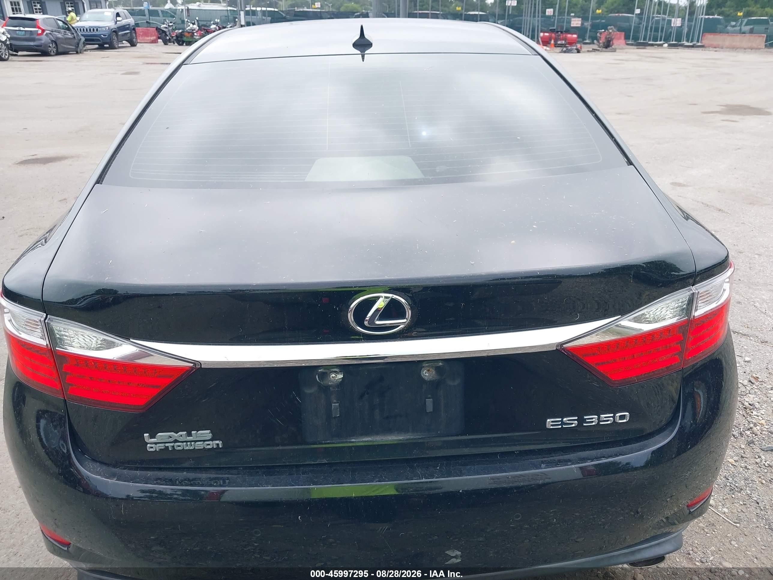 2013 Lexus Es 350   Black vin: JTHBK1GG7D2064282