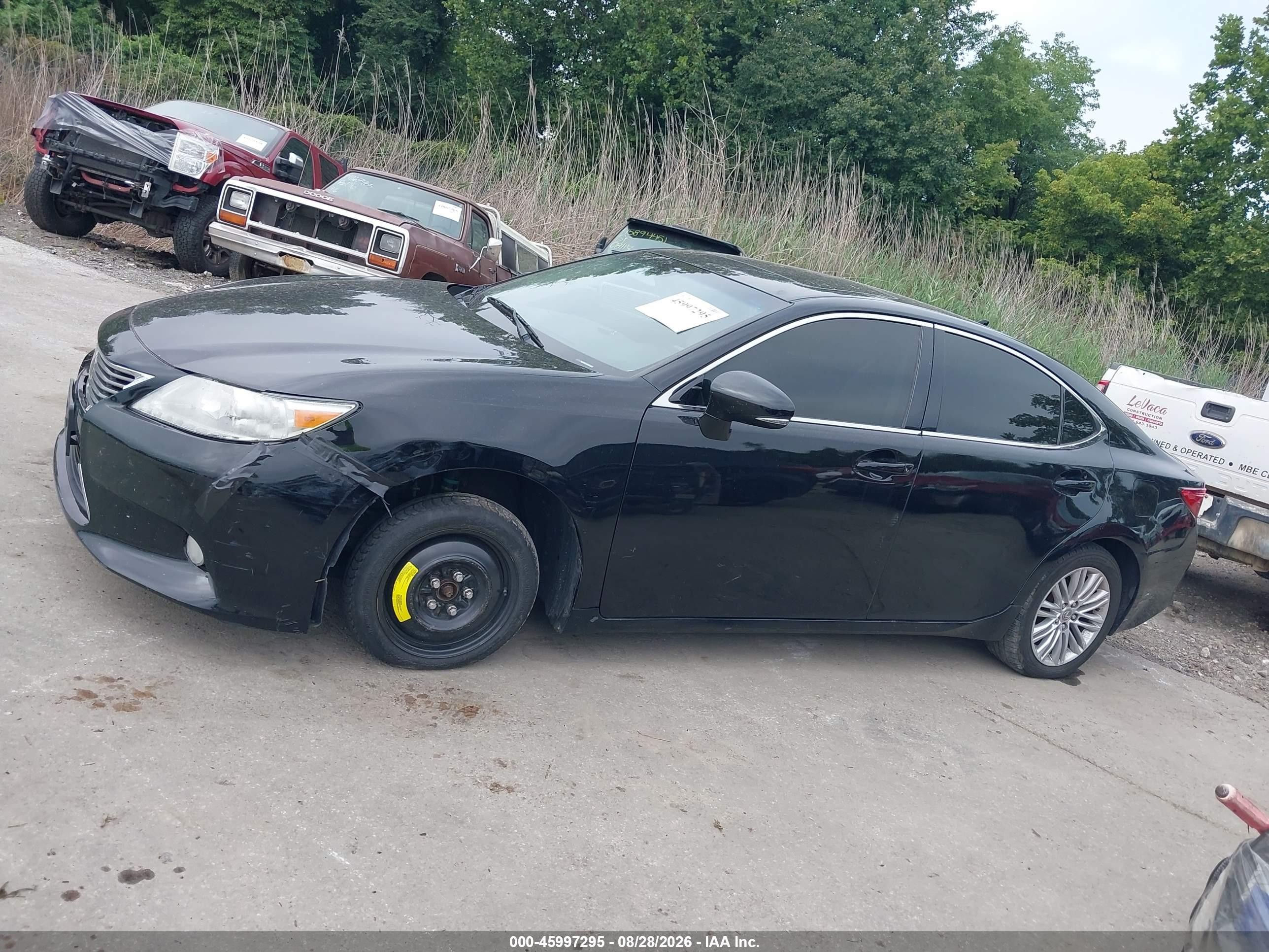 2013 Lexus Es 350   Black vin: JTHBK1GG7D2064282