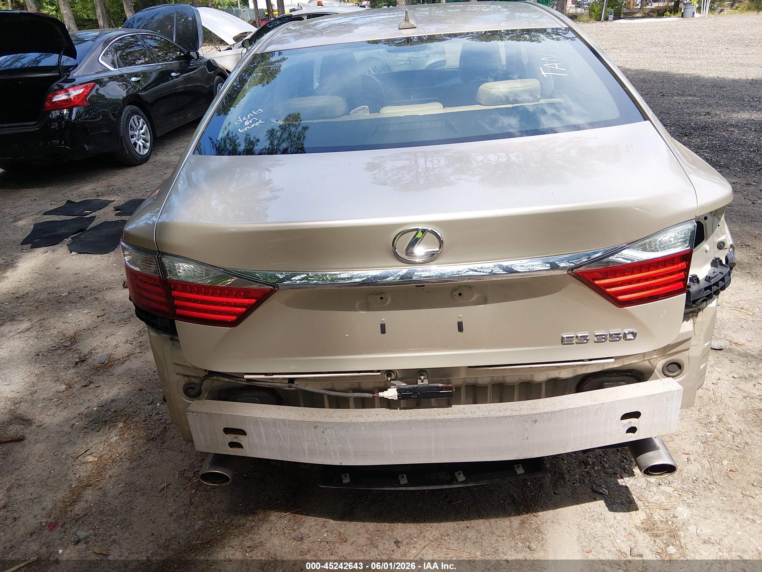 2013 Lexus Es 350 Gold vin: JTHBK1GG7D2074925