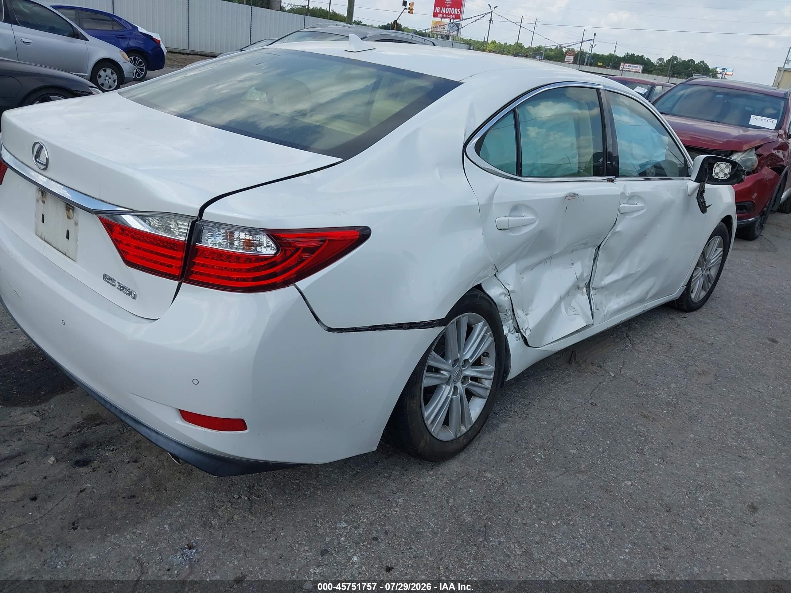 2014 Lexus Es 350 Белый vin: JTHBK1GG7E2086400
