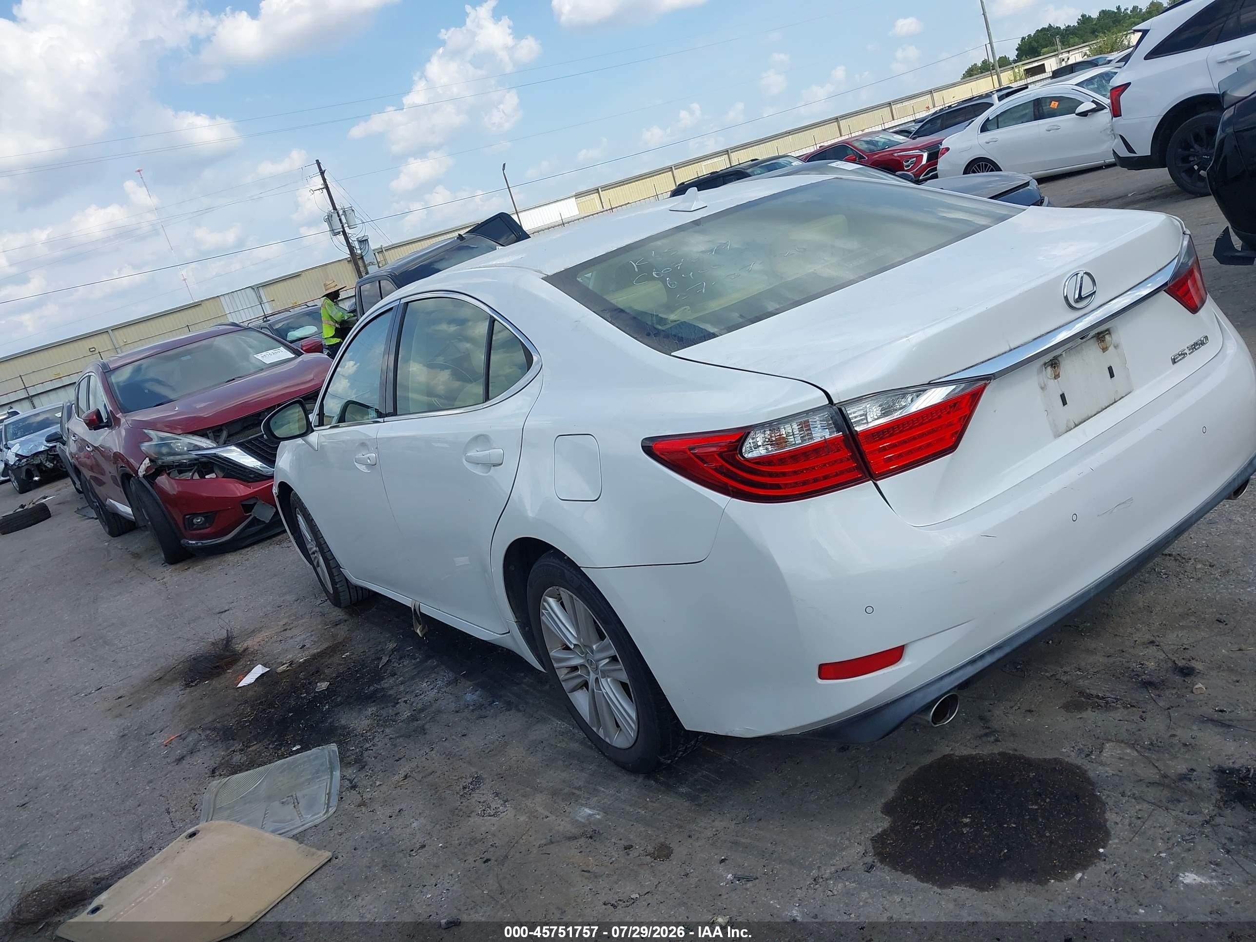 2014 Lexus Es 350 Белый vin: JTHBK1GG7E2086400