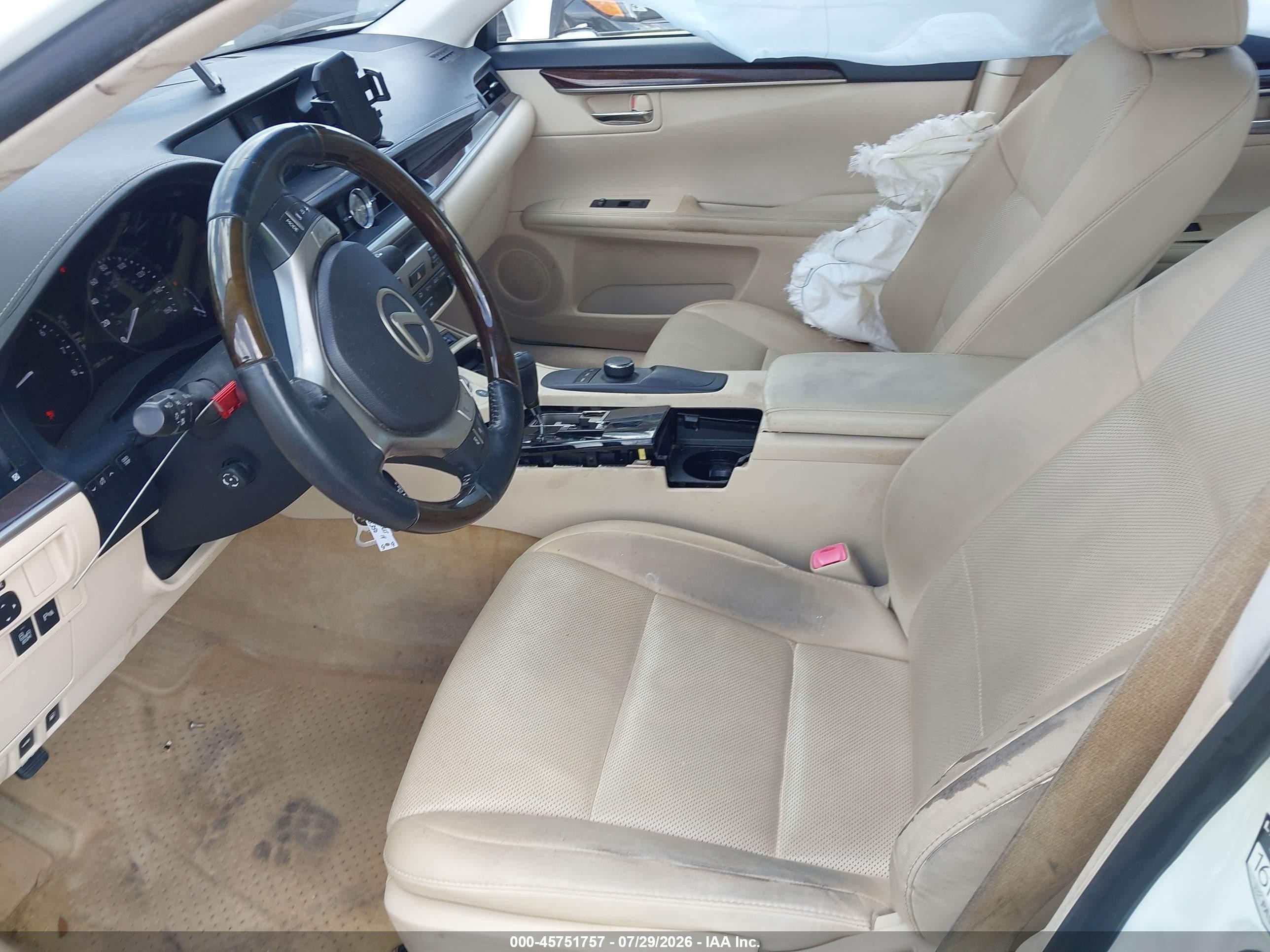 2014 Lexus Es 350 Белый vin: JTHBK1GG7E2086400
