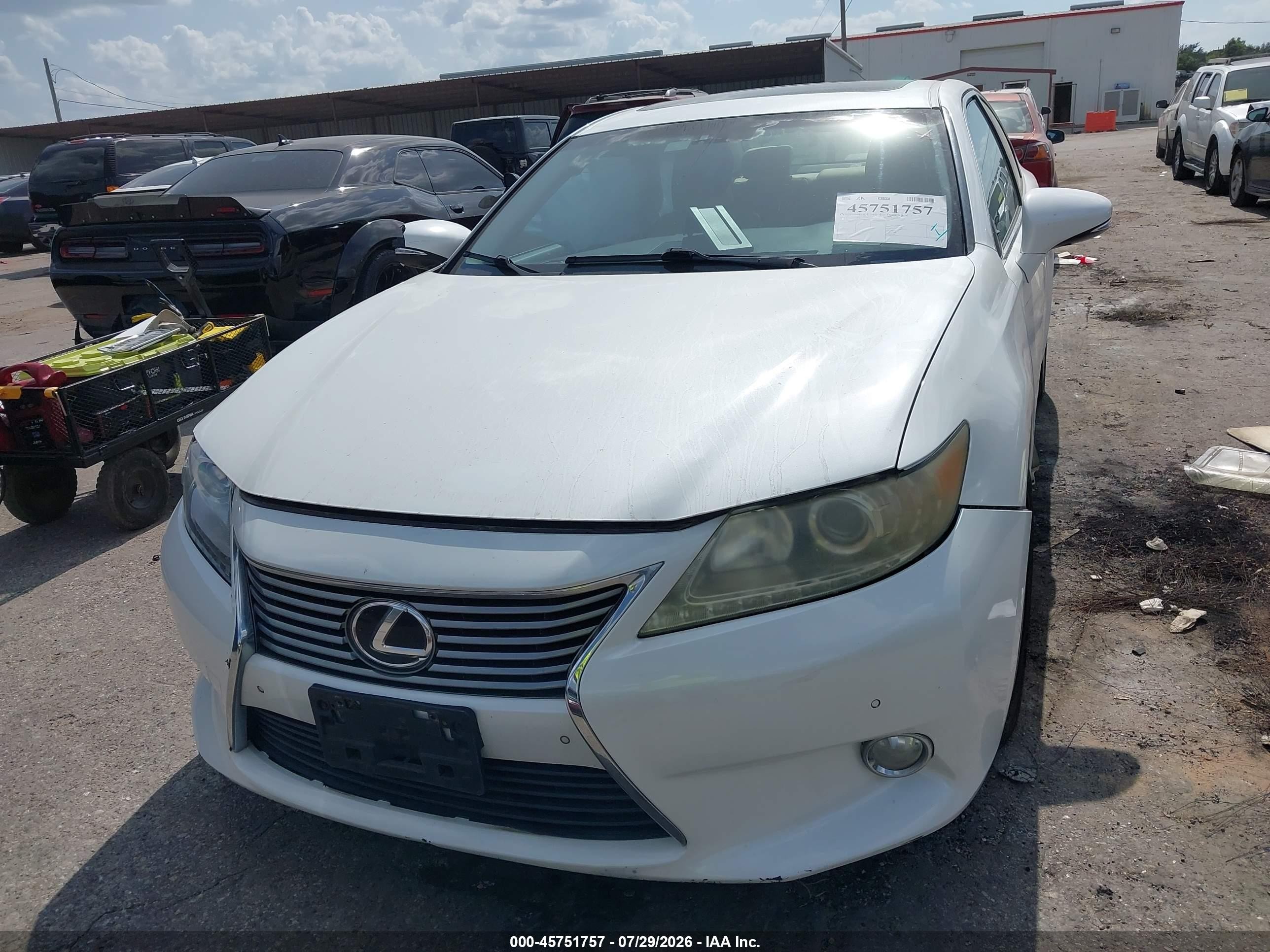 2014 Lexus Es 350 Белый vin: JTHBK1GG7E2086400