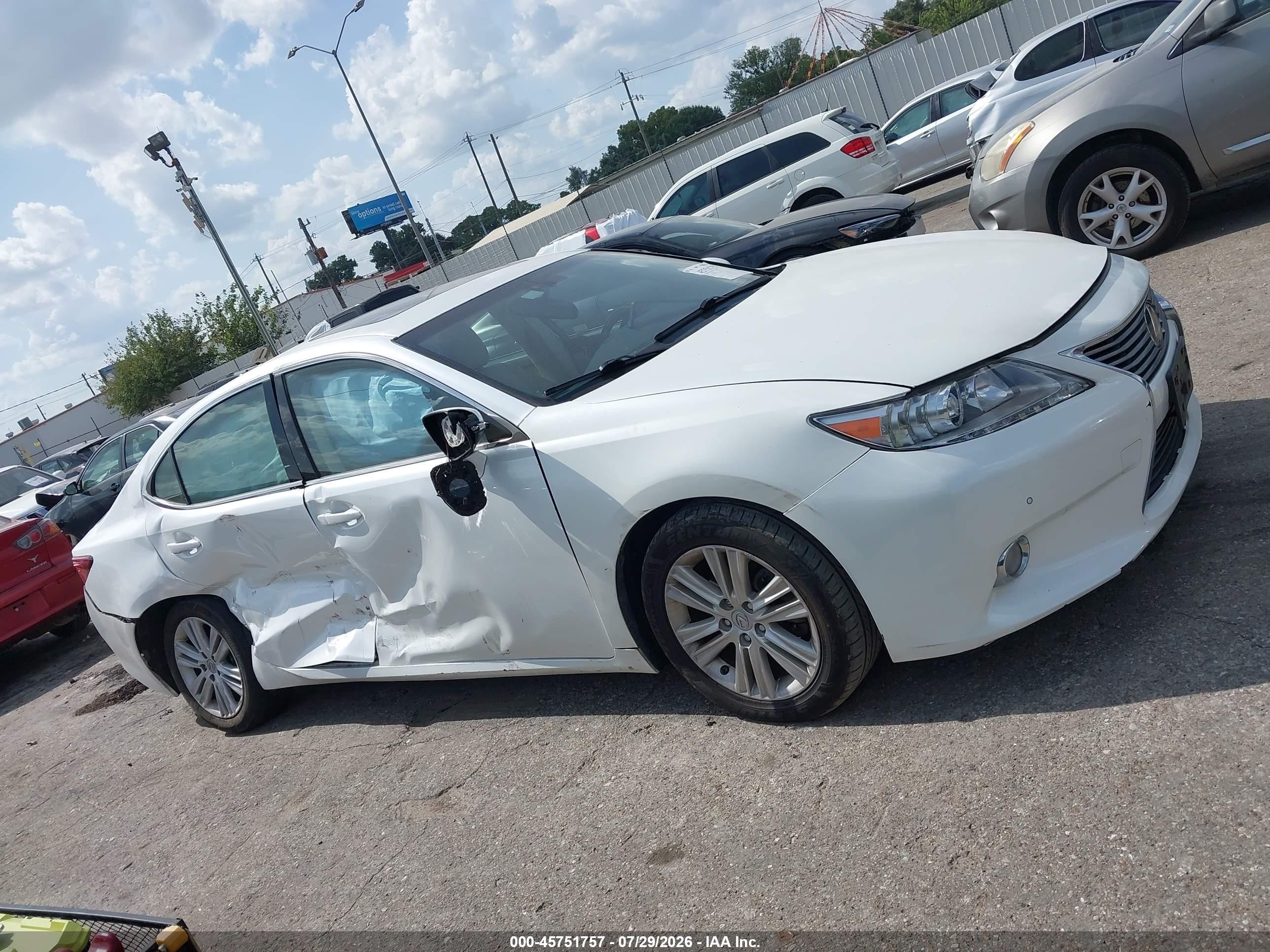 2014 Lexus Es 350 Белый vin: JTHBK1GG7E2086400