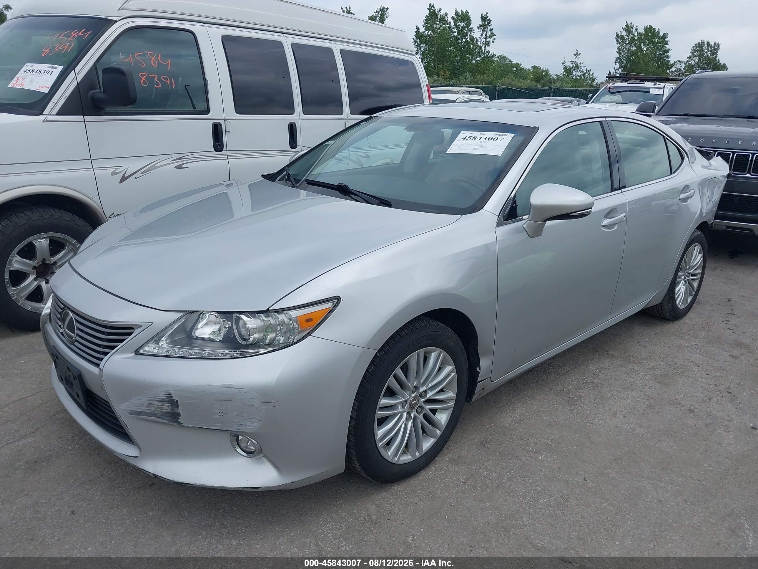 2014 Lexus Es 350   Silver vin: JTHBK1GG7E2090723
