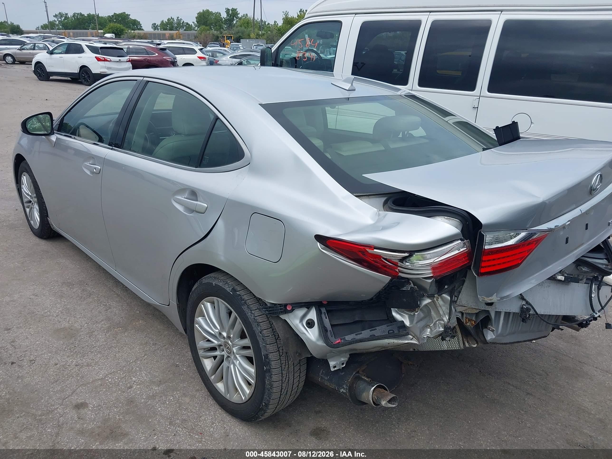 2014 Lexus Es 350   Silver vin: JTHBK1GG7E2090723