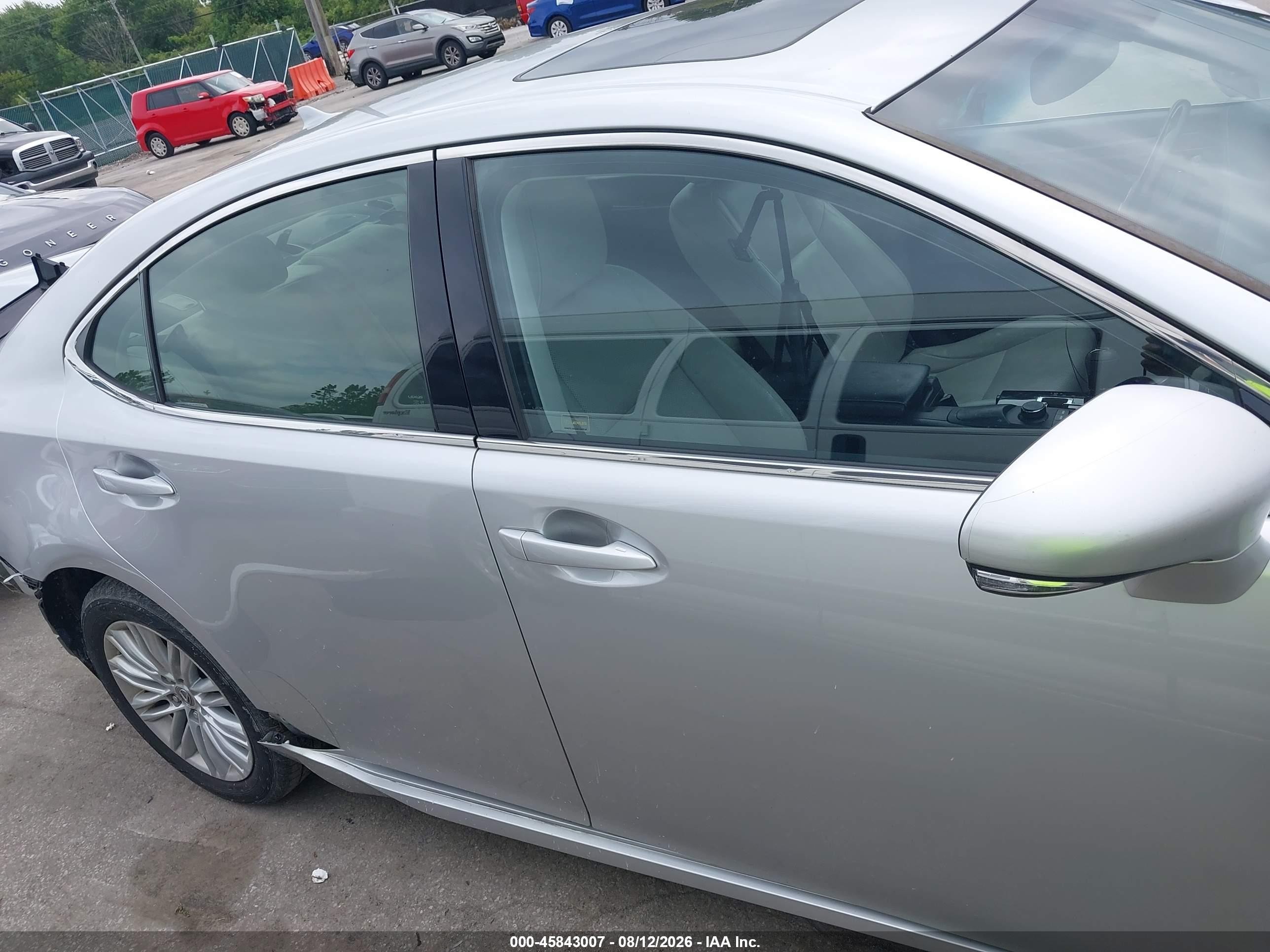 2014 Lexus Es 350   Silver vin: JTHBK1GG7E2090723