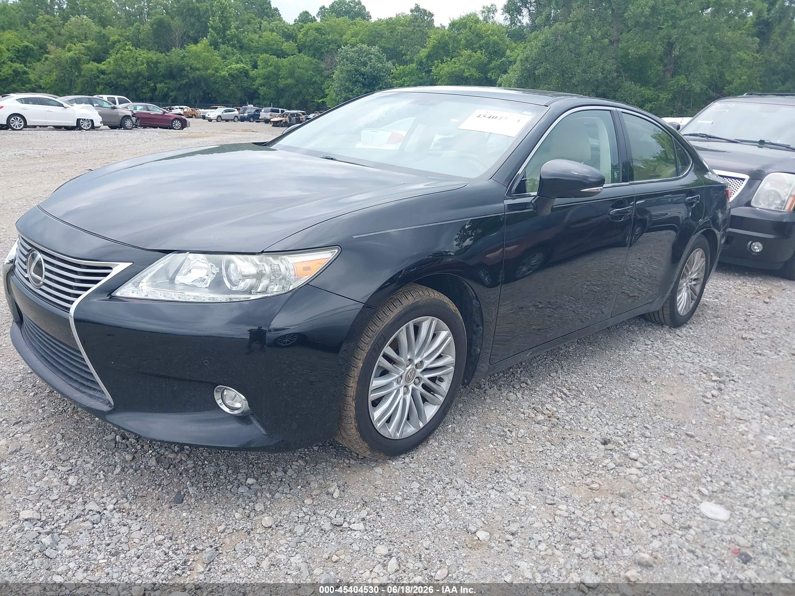 2014 Lexus Es 350 Black vin: JTHBK1GG7E2100442