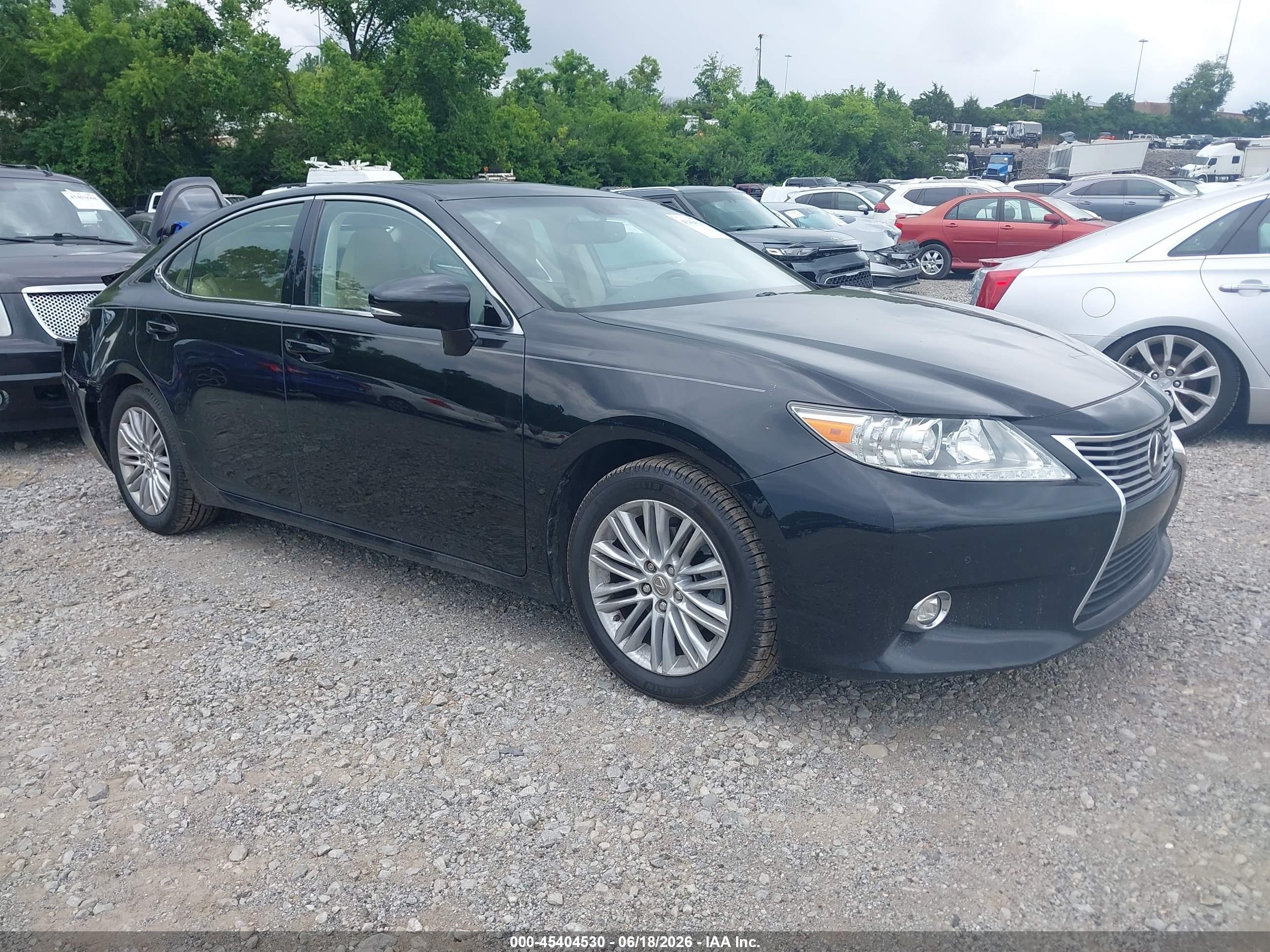 2014 Lexus Es 350 Black vin: JTHBK1GG7E2100442