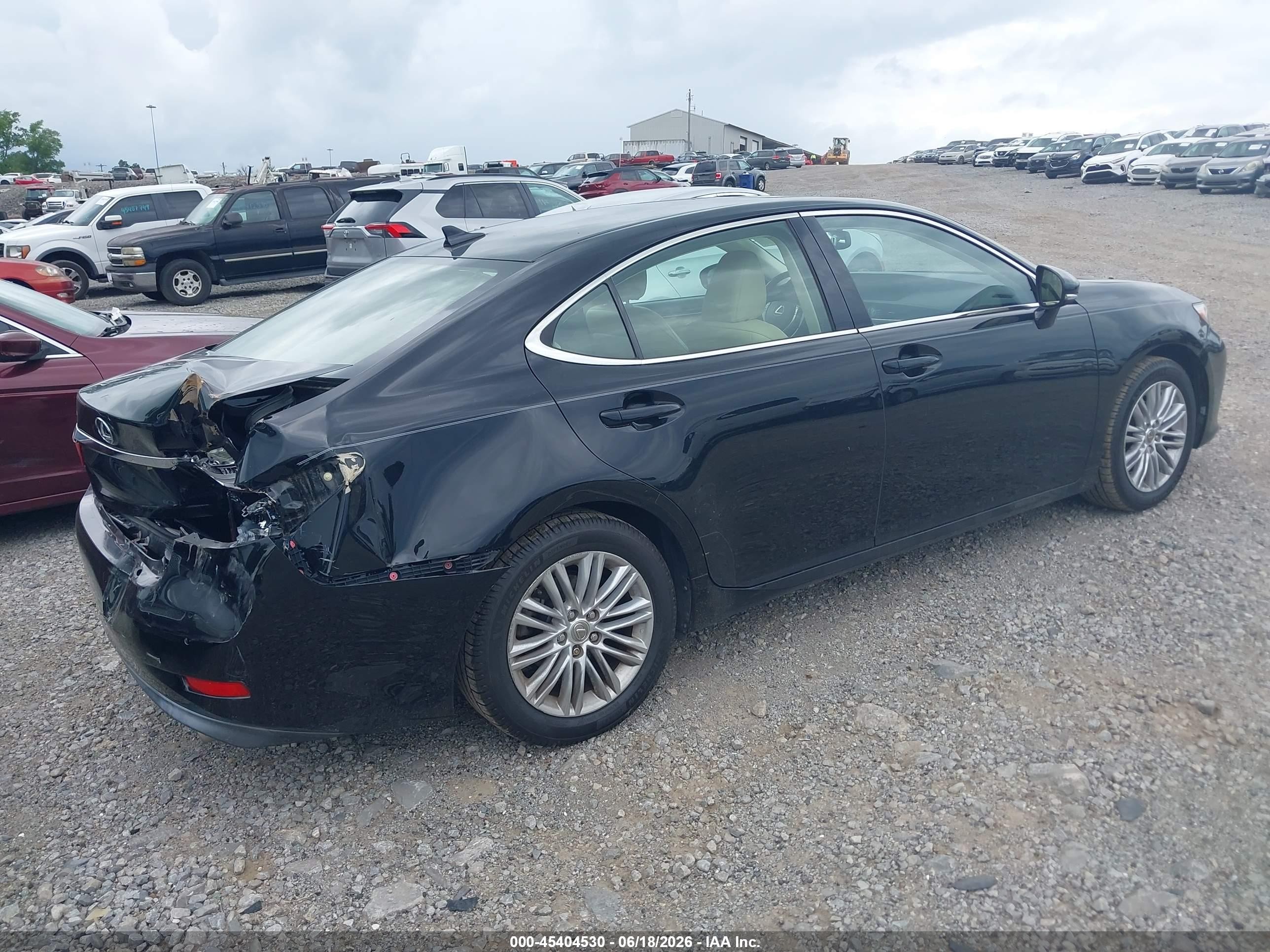 2014 Lexus Es 350 Black vin: JTHBK1GG7E2100442
