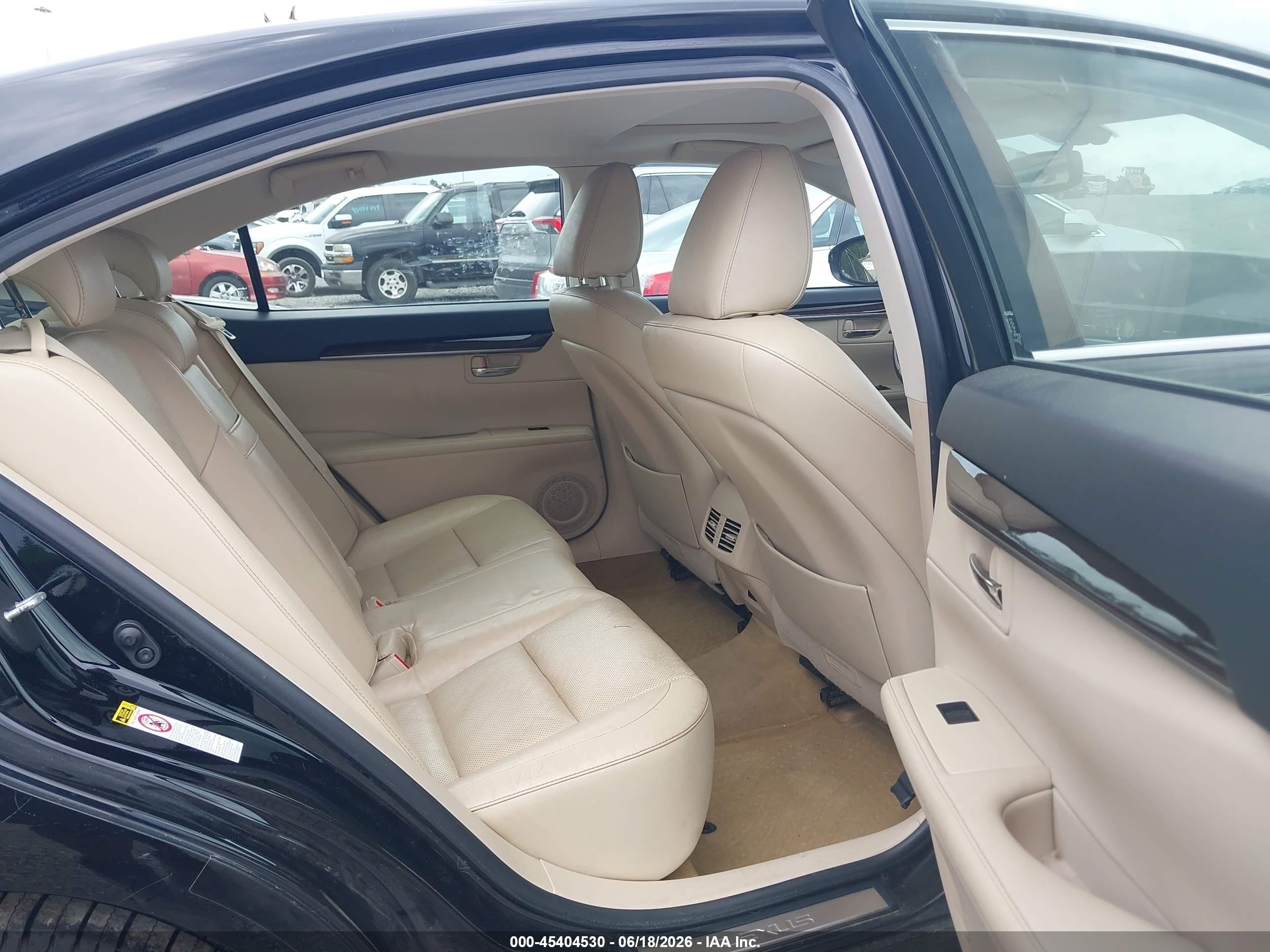 2014 Lexus Es 350 Black vin: JTHBK1GG7E2100442