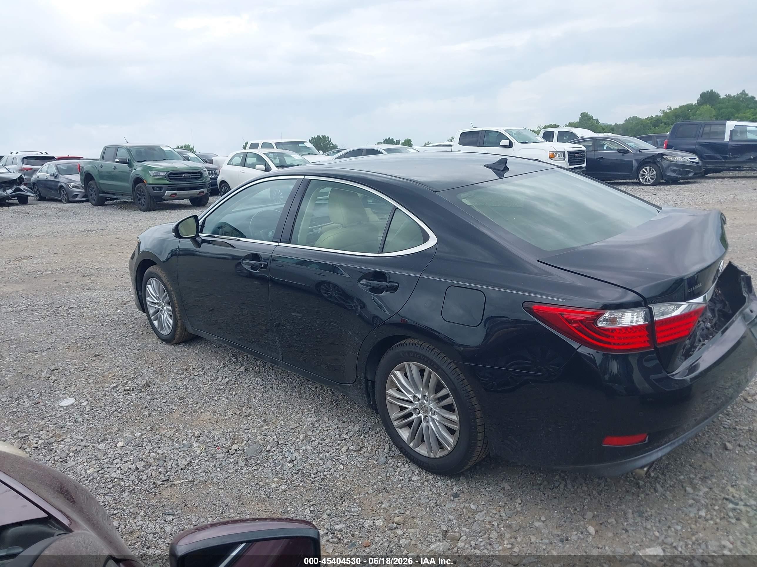 2014 Lexus Es 350 Black vin: JTHBK1GG7E2100442