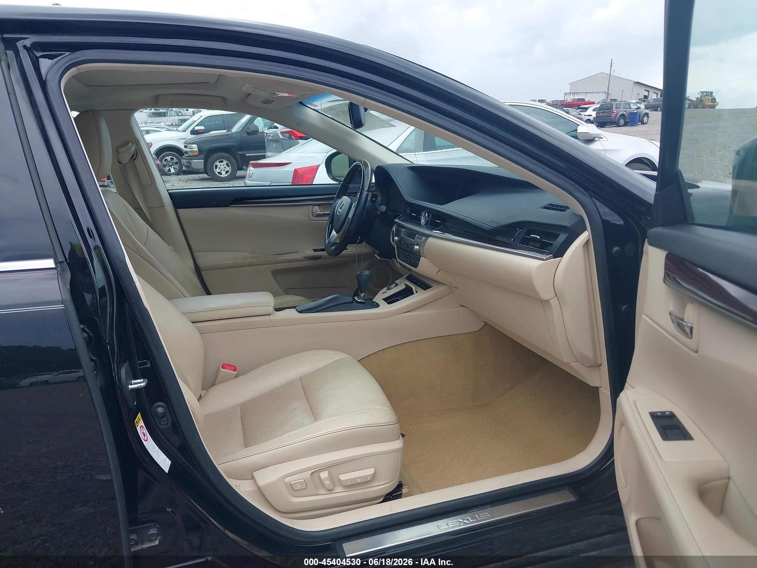 2014 Lexus Es 350 Black vin: JTHBK1GG7E2100442