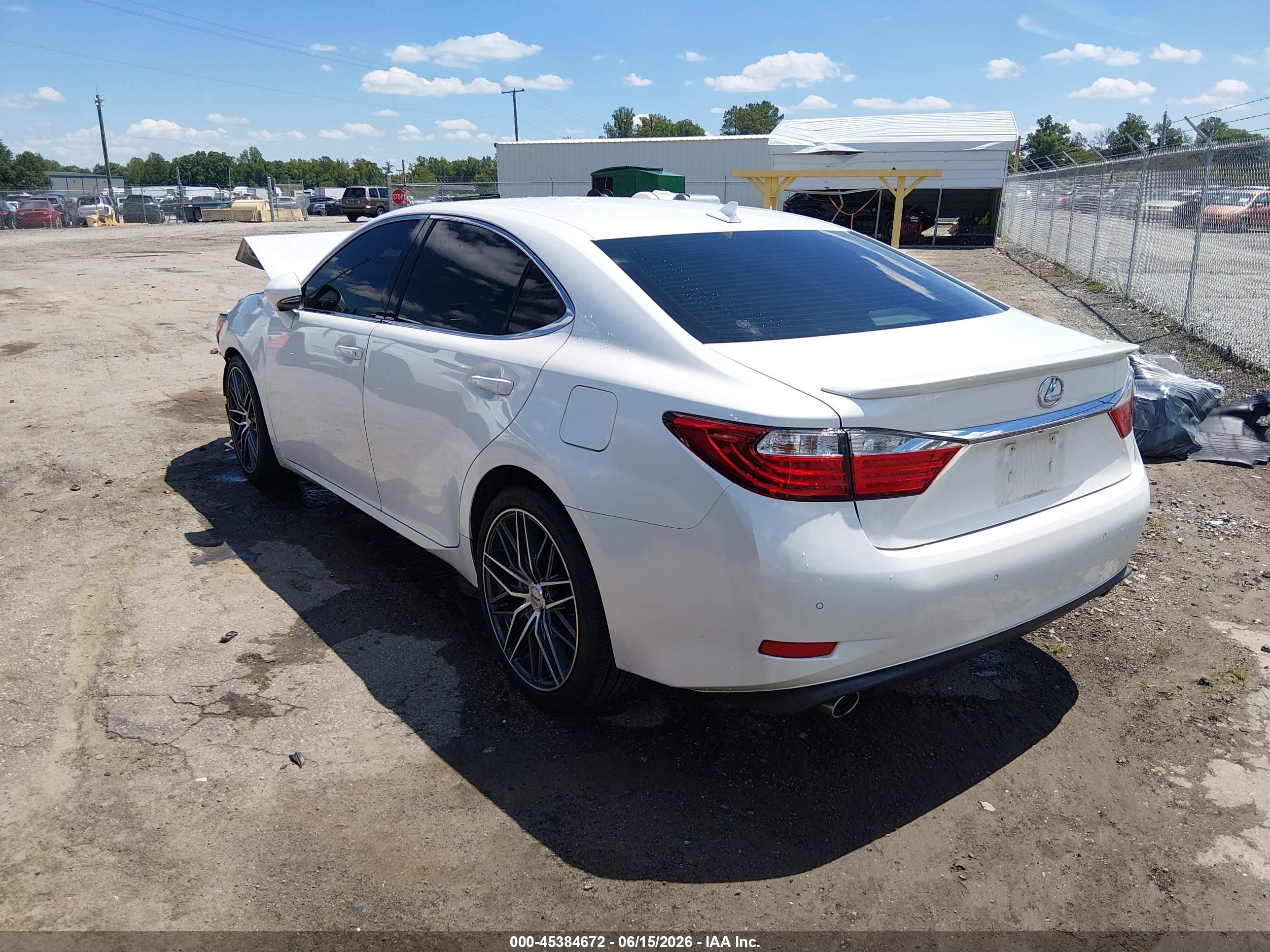 2014 Lexus Es 350   White vin: JTHBK1GG7E2134753