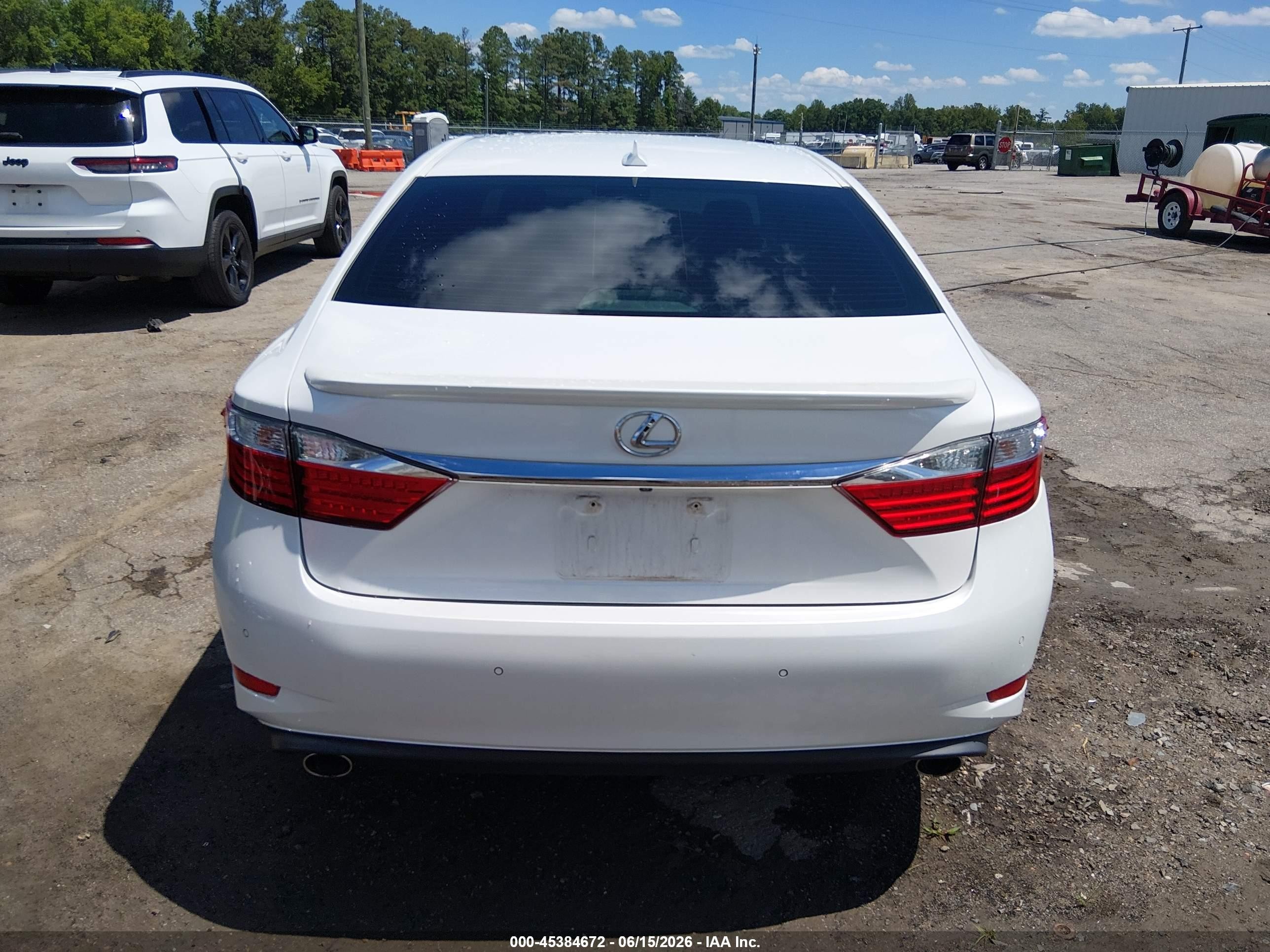 2014 Lexus Es 350   White vin: JTHBK1GG7E2134753