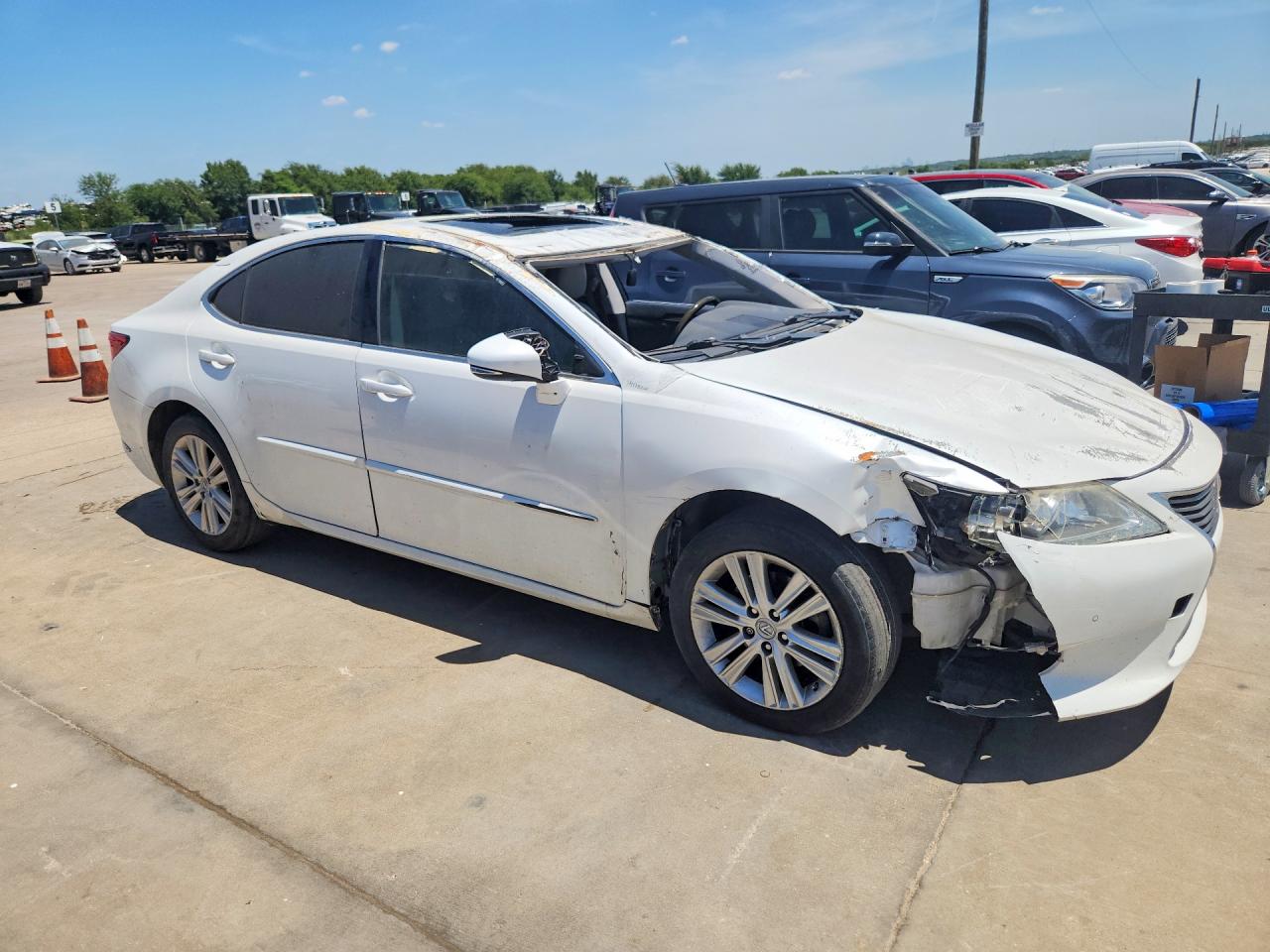 2015 Lexus Es 350 White vin: JTHBK1GG7F2154969