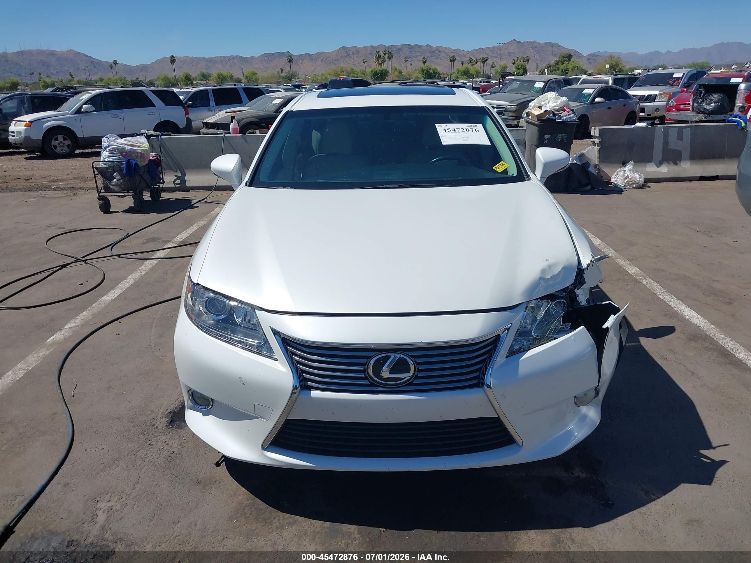 2015 Lexus Es 350 White vin: JTHBK1GG7F2165194