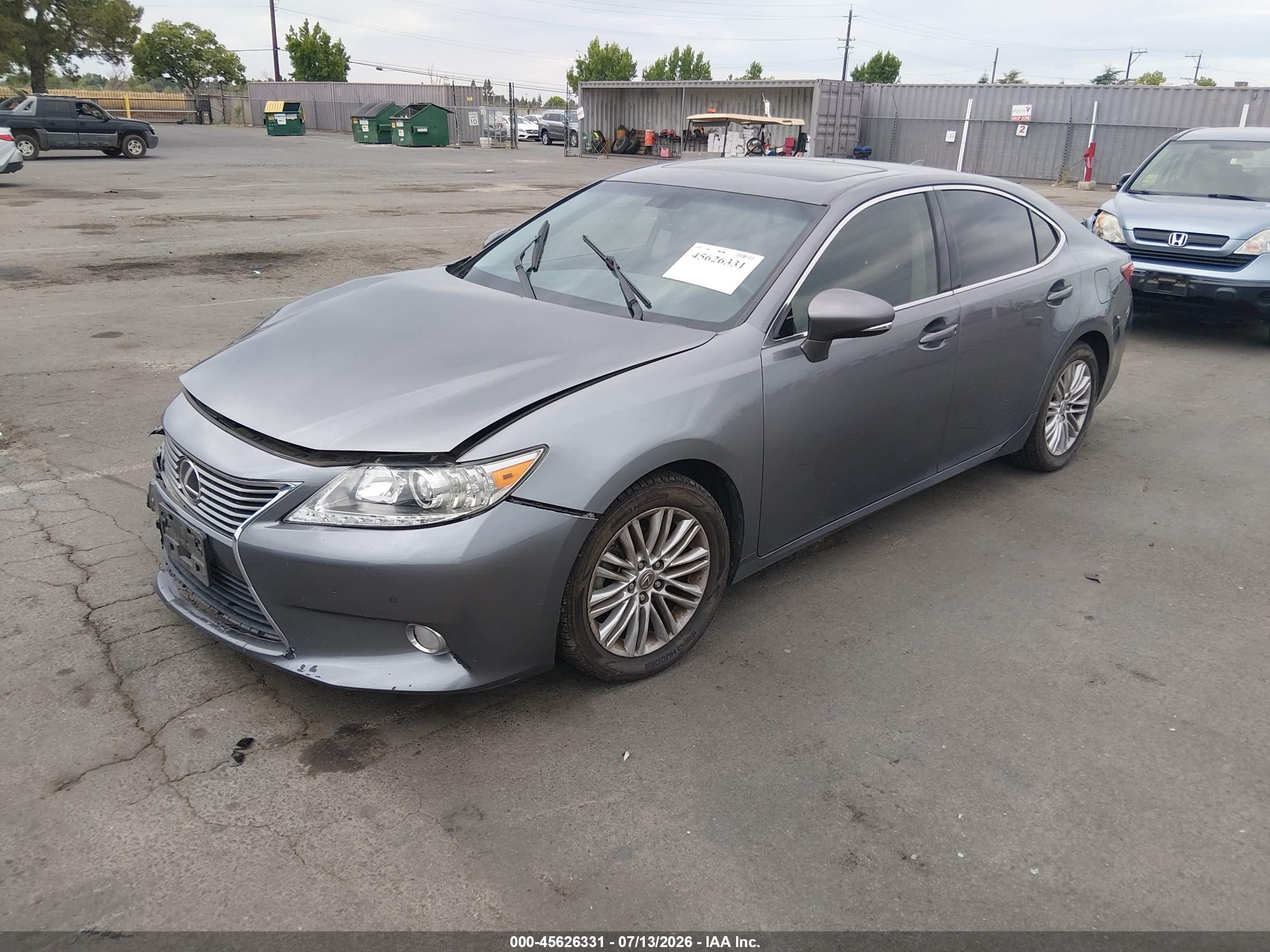 2015 Lexus Es 350   Gray vin: JTHBK1GG7F2171982