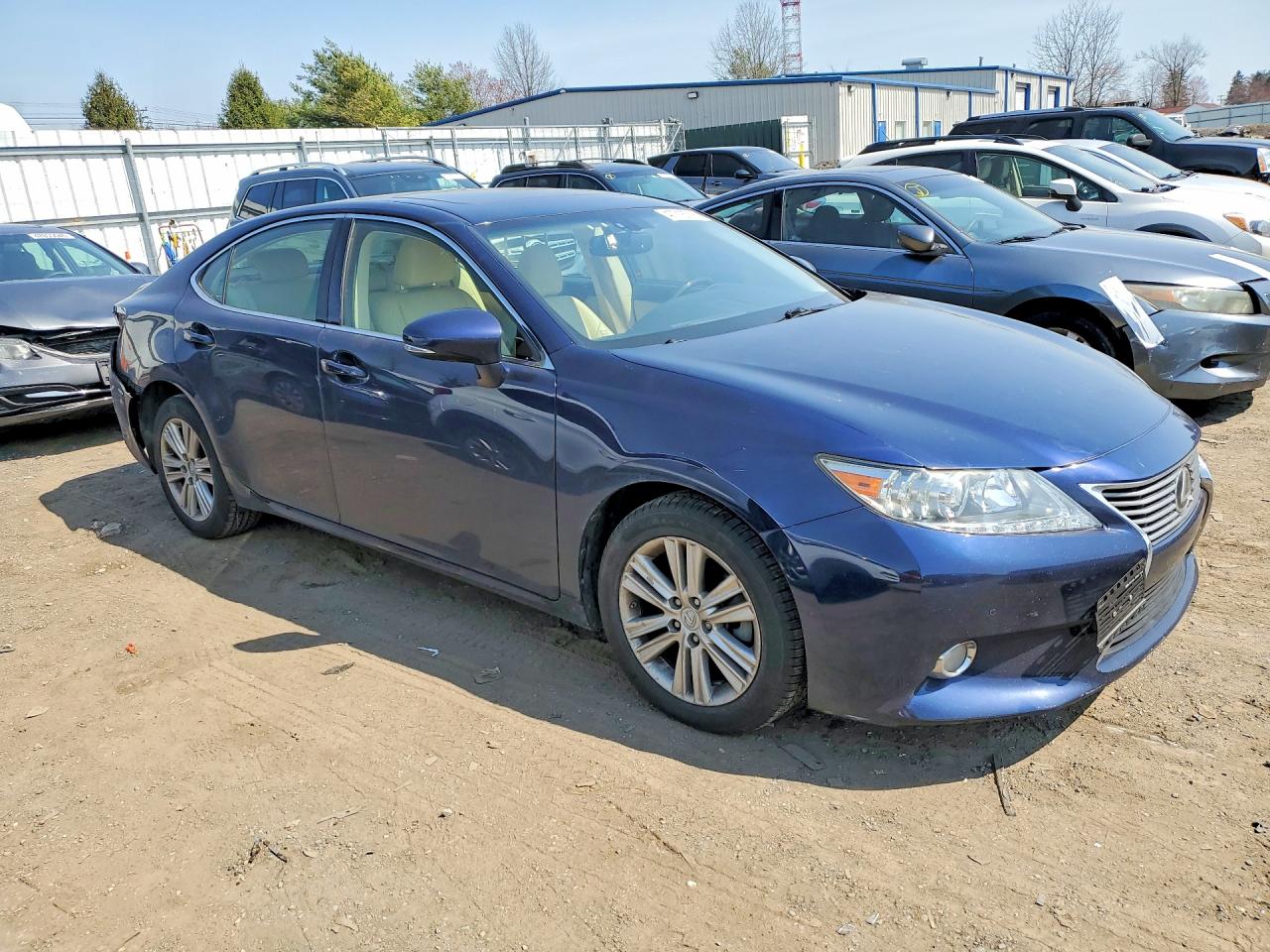 2015 Lexus Es 350 Base Blue vin: JTHBK1GG7F2173246