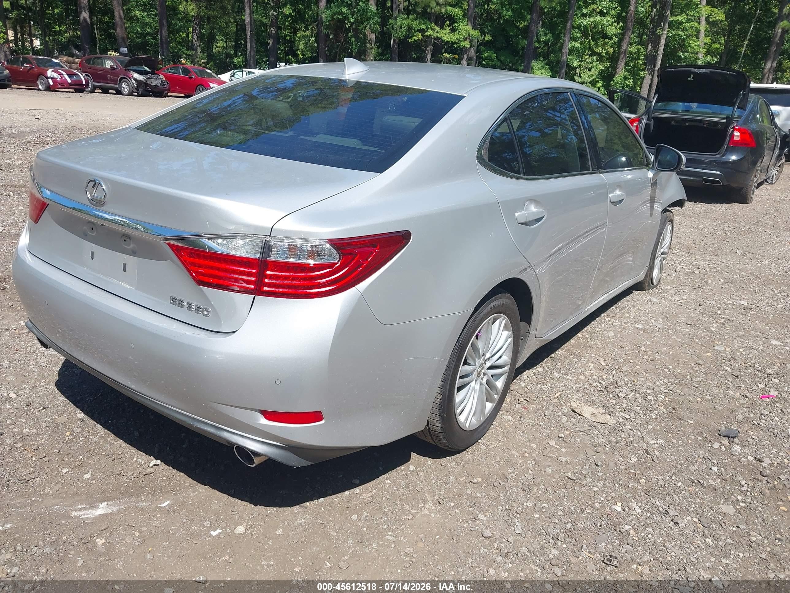 2015 Lexus Es 350   Silver vin: JTHBK1GG7F2174168