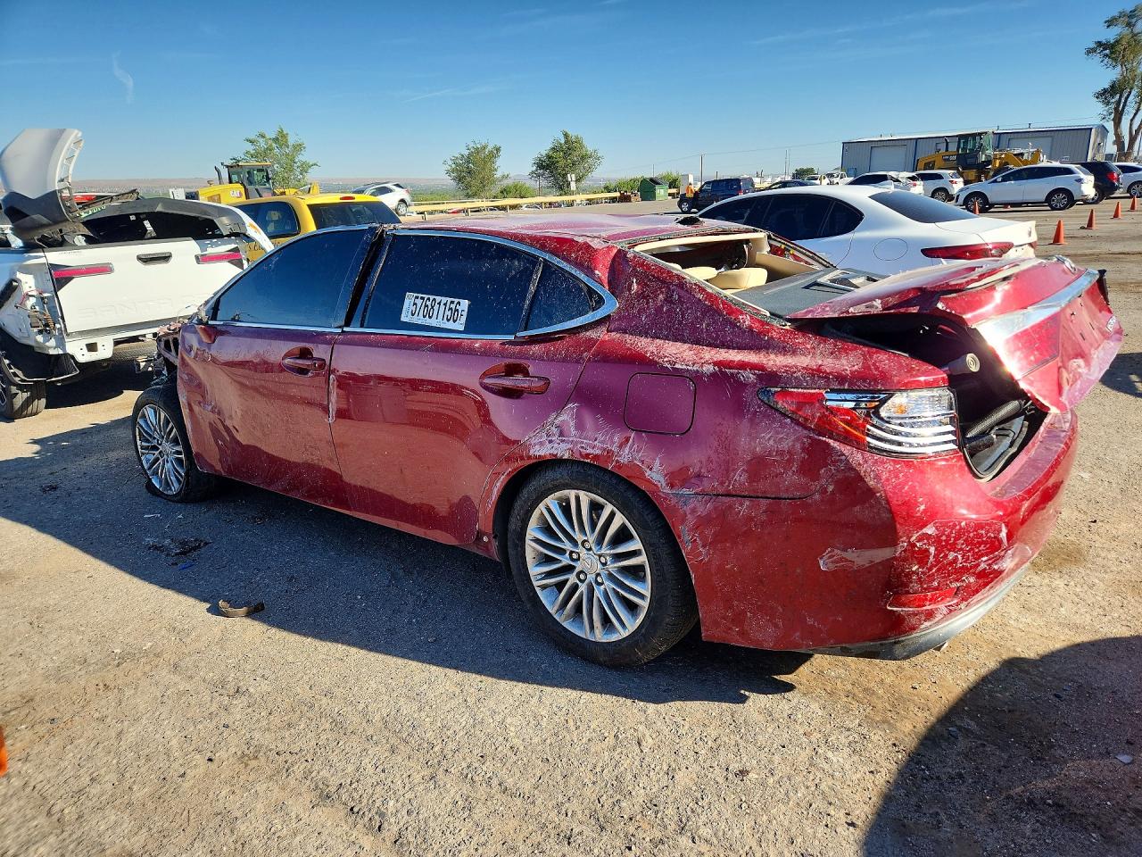 2015 Lexus Es 350 Burgundy vin: JTHBK1GG7F2177099