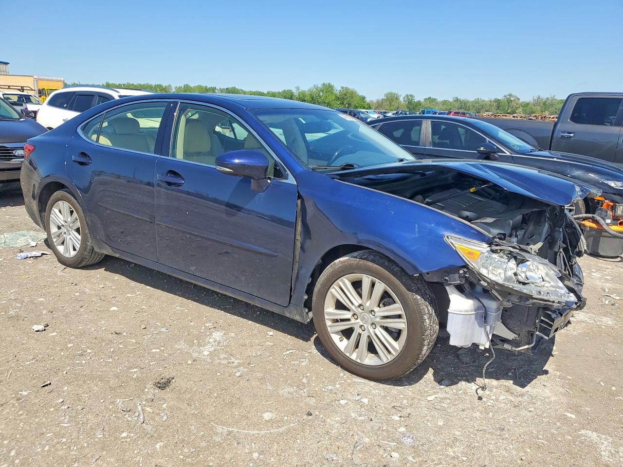 2015 Lexus Es 350 Blue vin: JTHBK1GG7F2196137