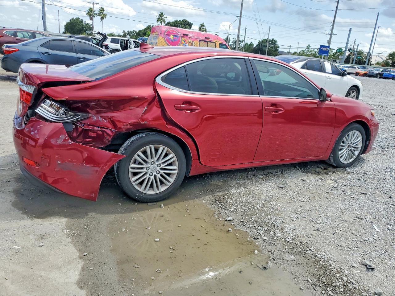 2015 Lexus Es 350 Красный vin: JTHBK1GG7F2203071
