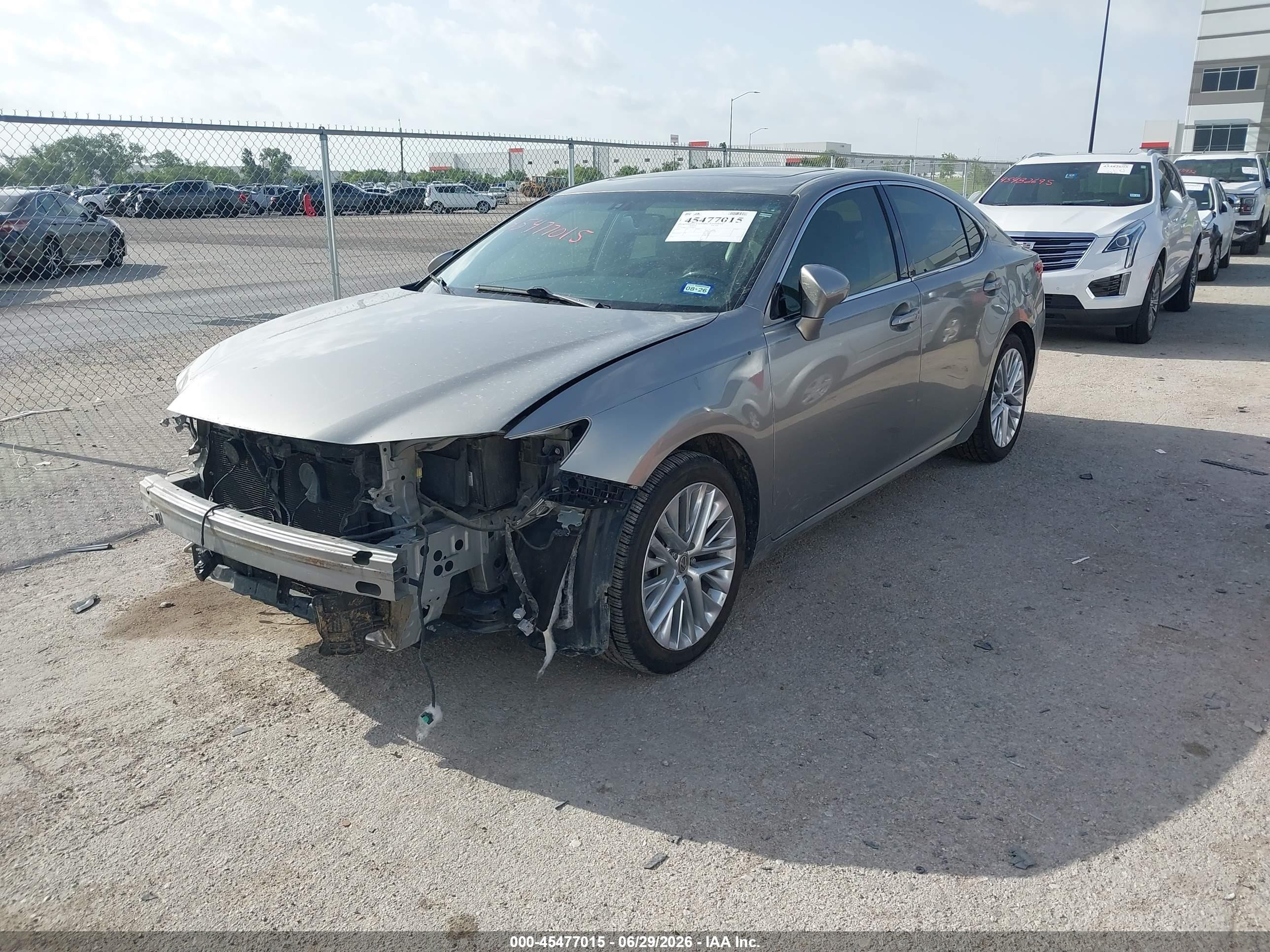 2015 Lexus Es 350   Gray vin: JTHBK1GG7F2208111