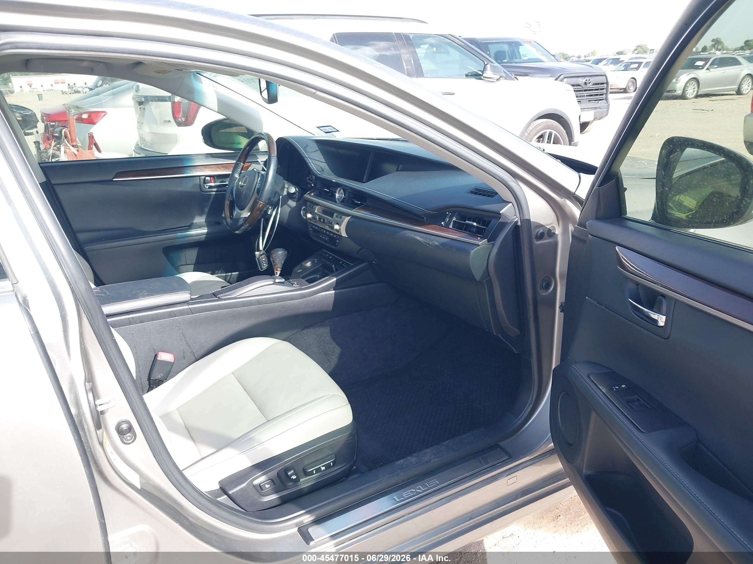 2015 Lexus Es 350   Gray vin: JTHBK1GG7F2208111