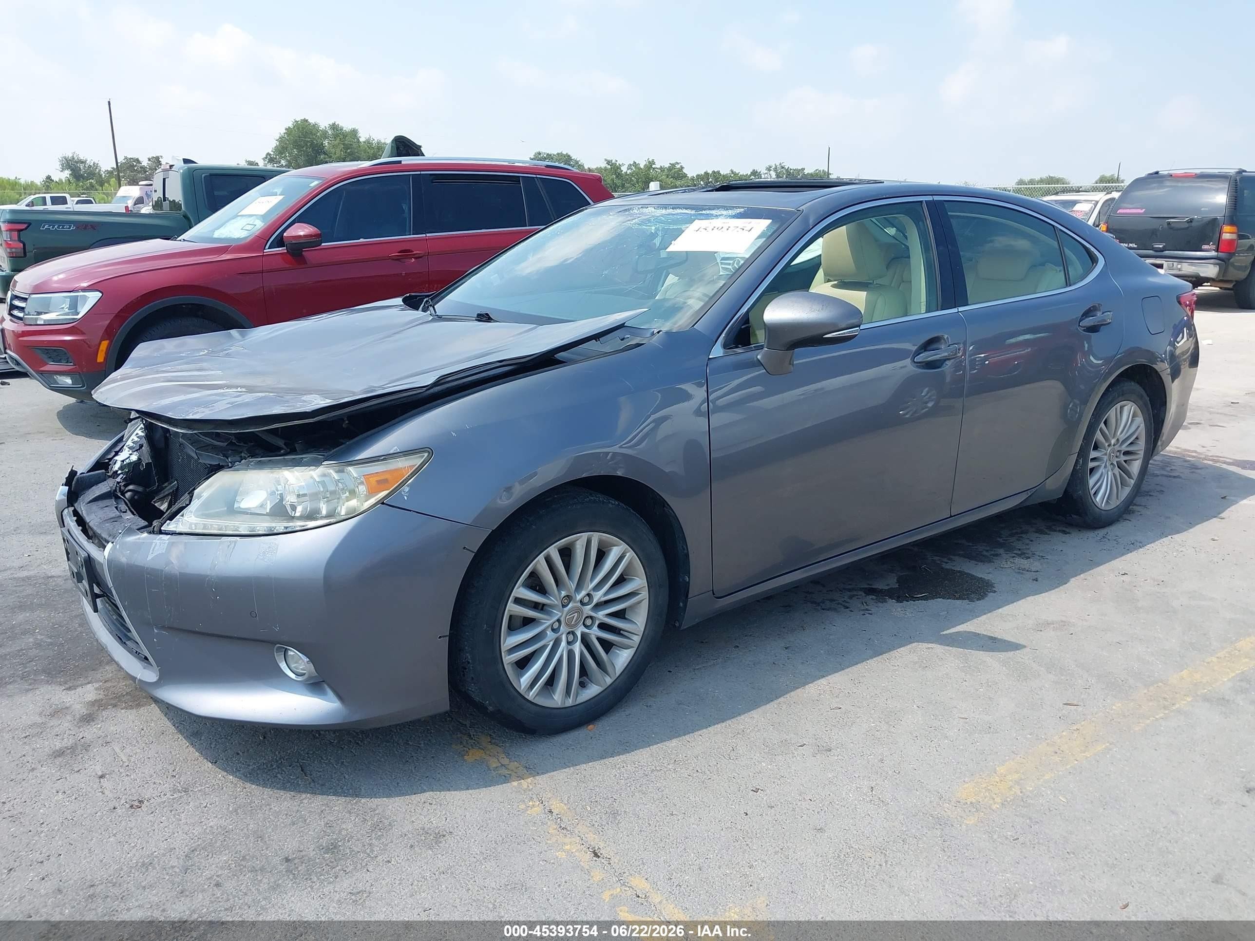 2015 Lexus Es 350   Gray vin: JTHBK1GG7F2209906