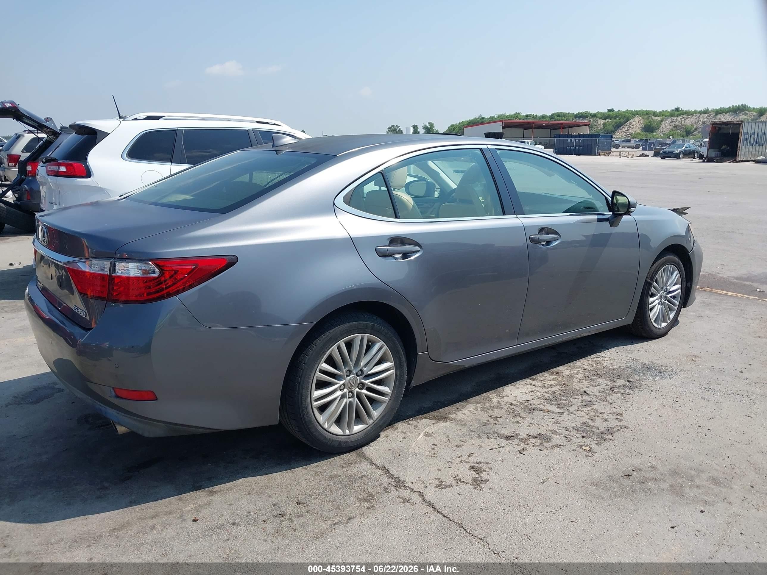 2015 Lexus Es 350   Gray vin: JTHBK1GG7F2209906