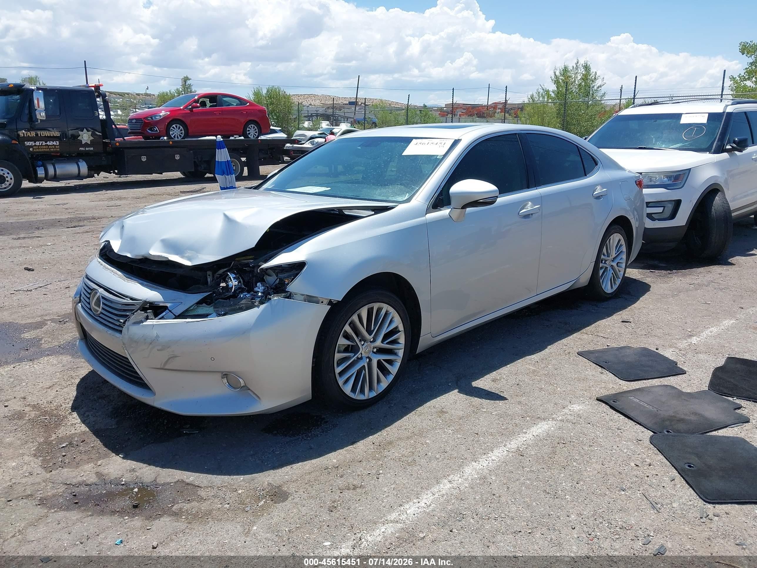 2013 Lexus Es 350   Silver vin: JTHBK1GG8D2010750