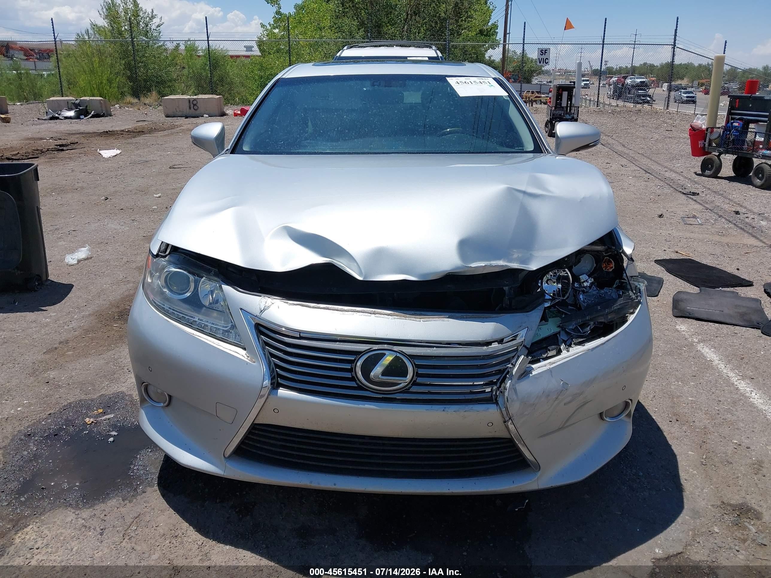 2013 Lexus Es 350   Silver vin: JTHBK1GG8D2010750