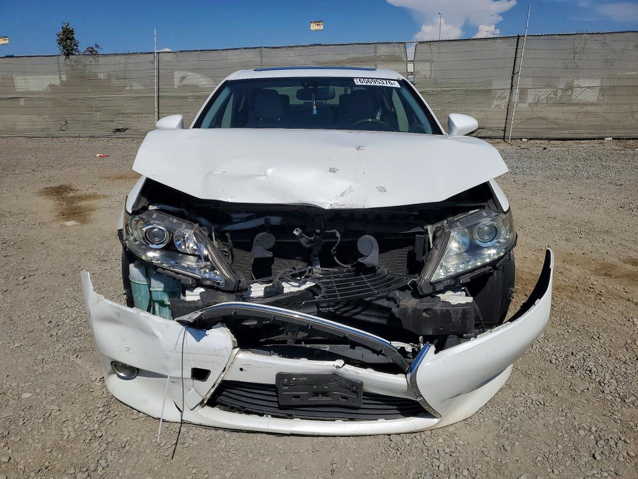 2013 Lexus Es 350 White vin: JTHBK1GG8D2022350