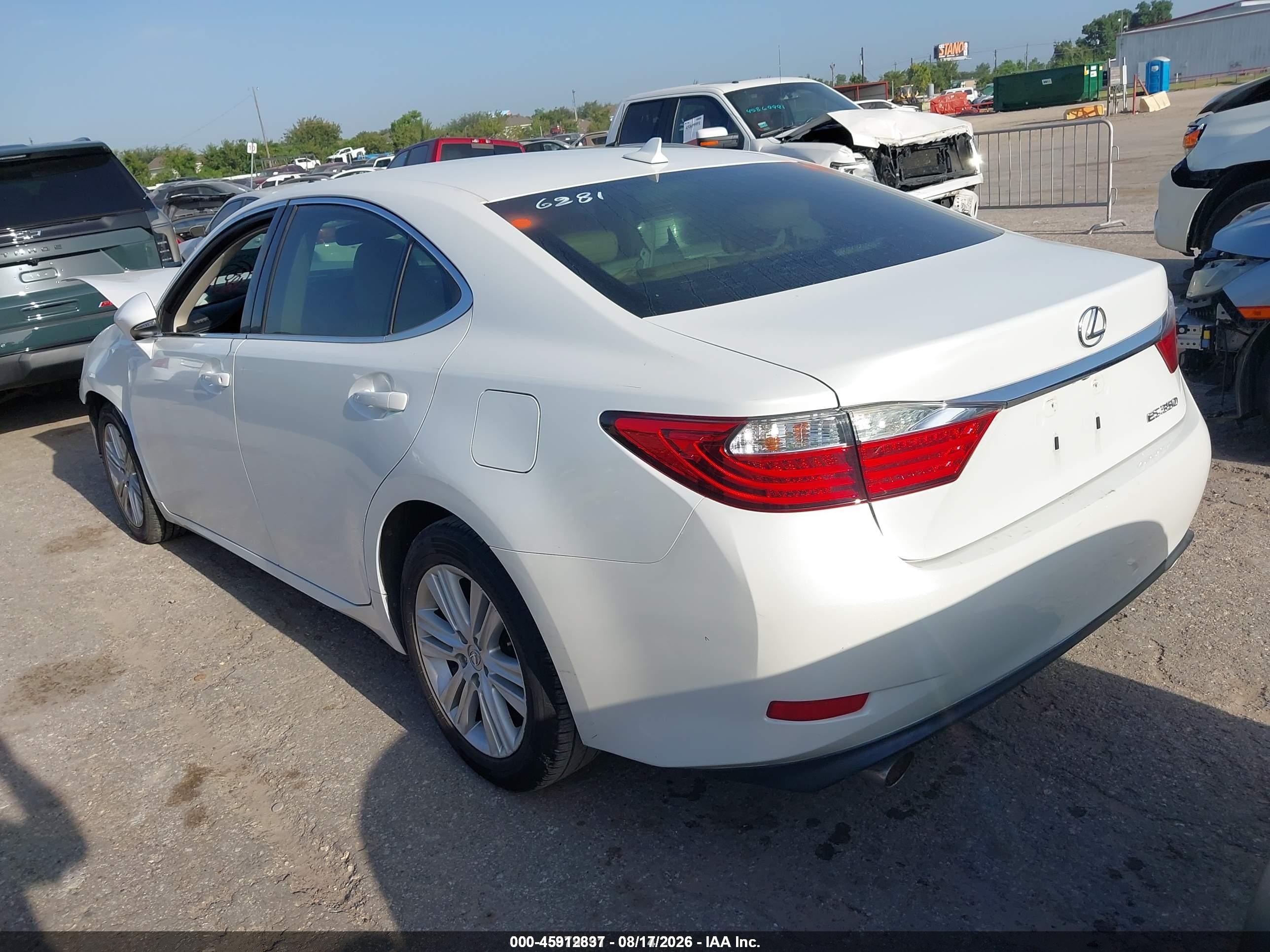 2013 Lexus Es 350 White vin: JTHBK1GG8D2036281