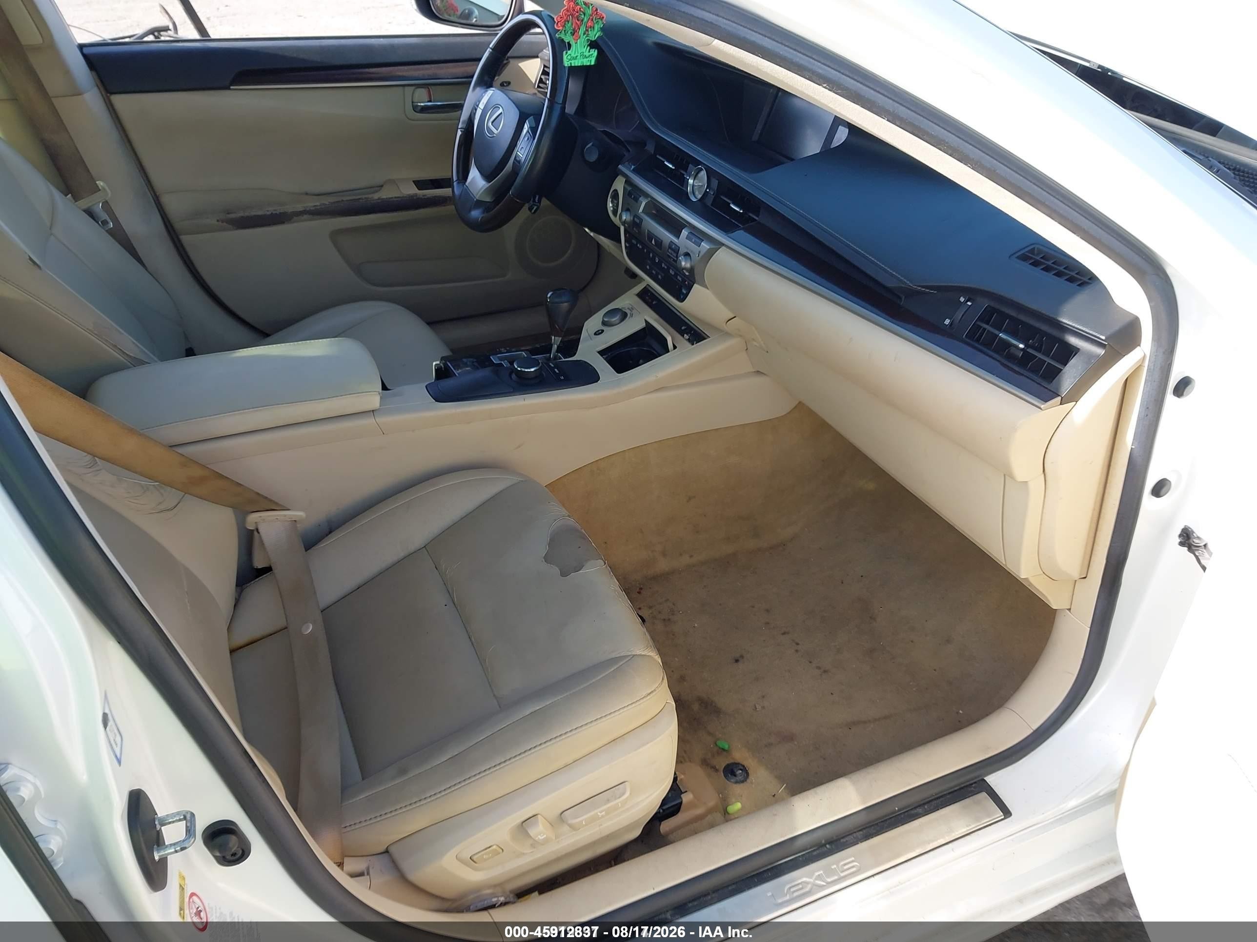 2013 Lexus Es 350 White vin: JTHBK1GG8D2036281