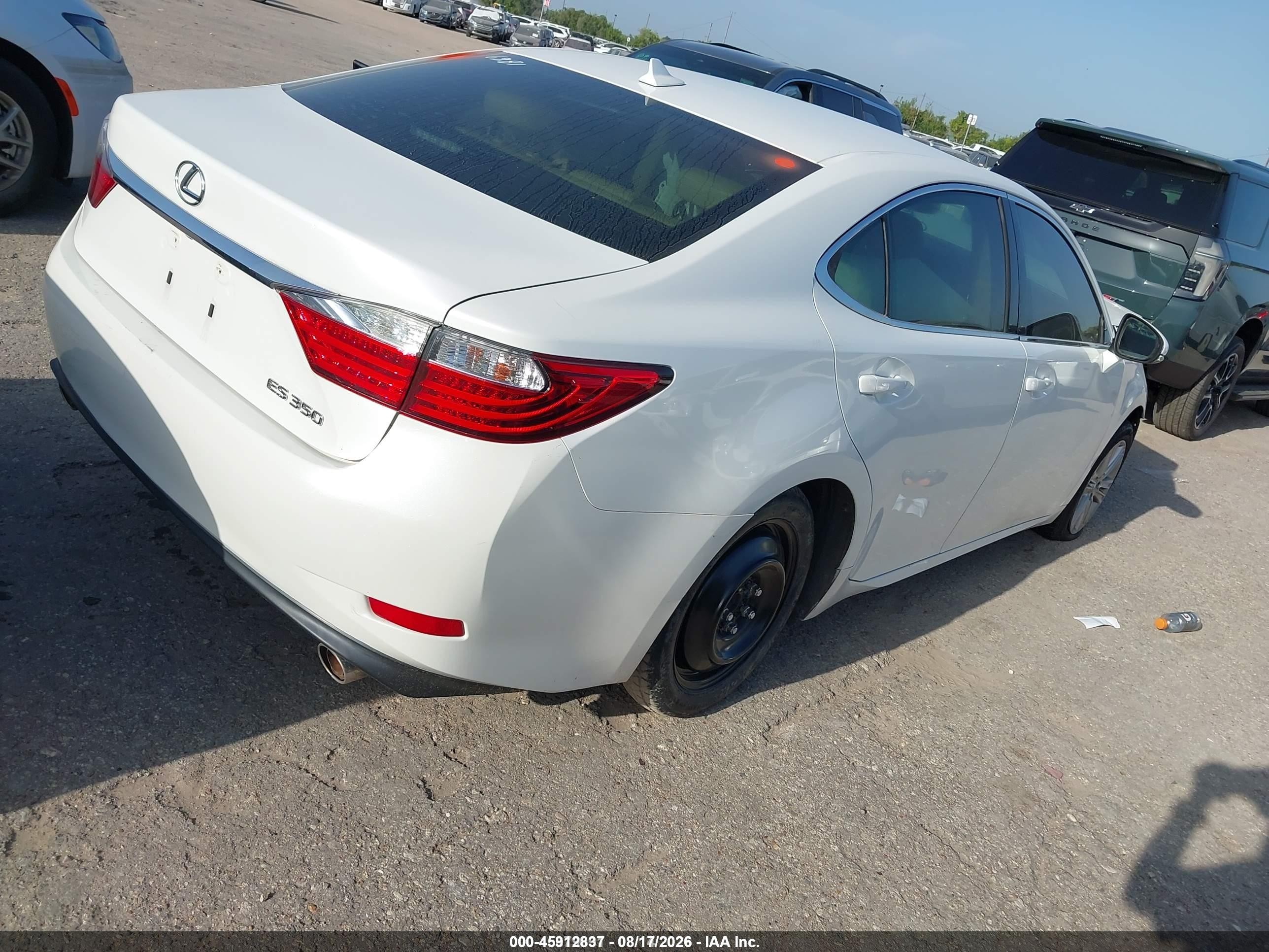 2013 Lexus Es 350 White vin: JTHBK1GG8D2036281