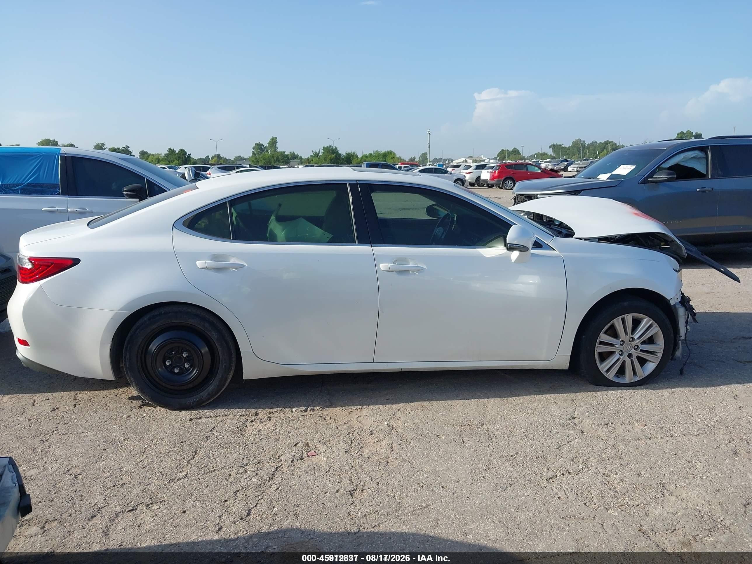 2013 Lexus Es 350 White vin: JTHBK1GG8D2036281