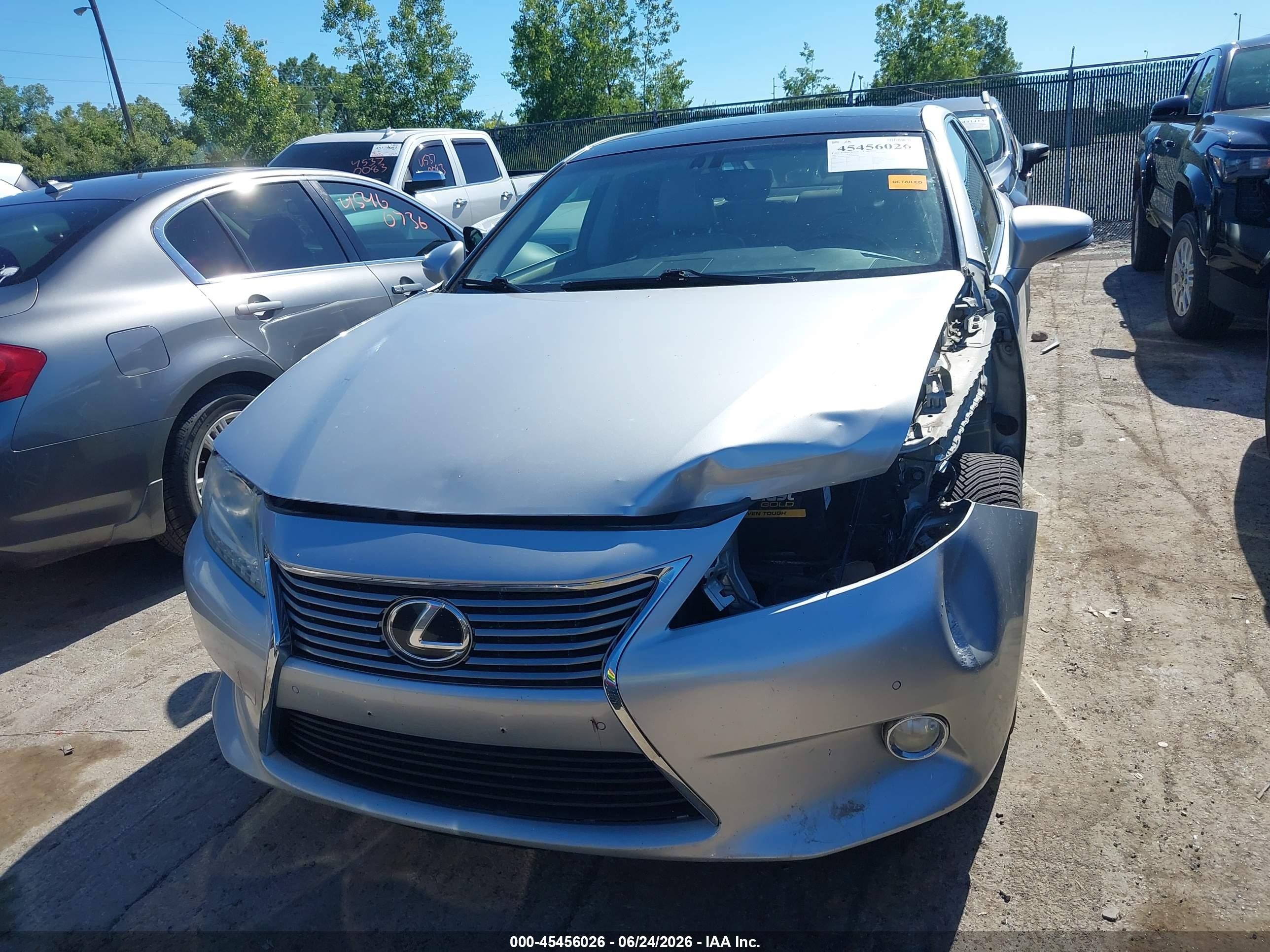 2013 Lexus Es 350   Silver vin: JTHBK1GG8D2069264