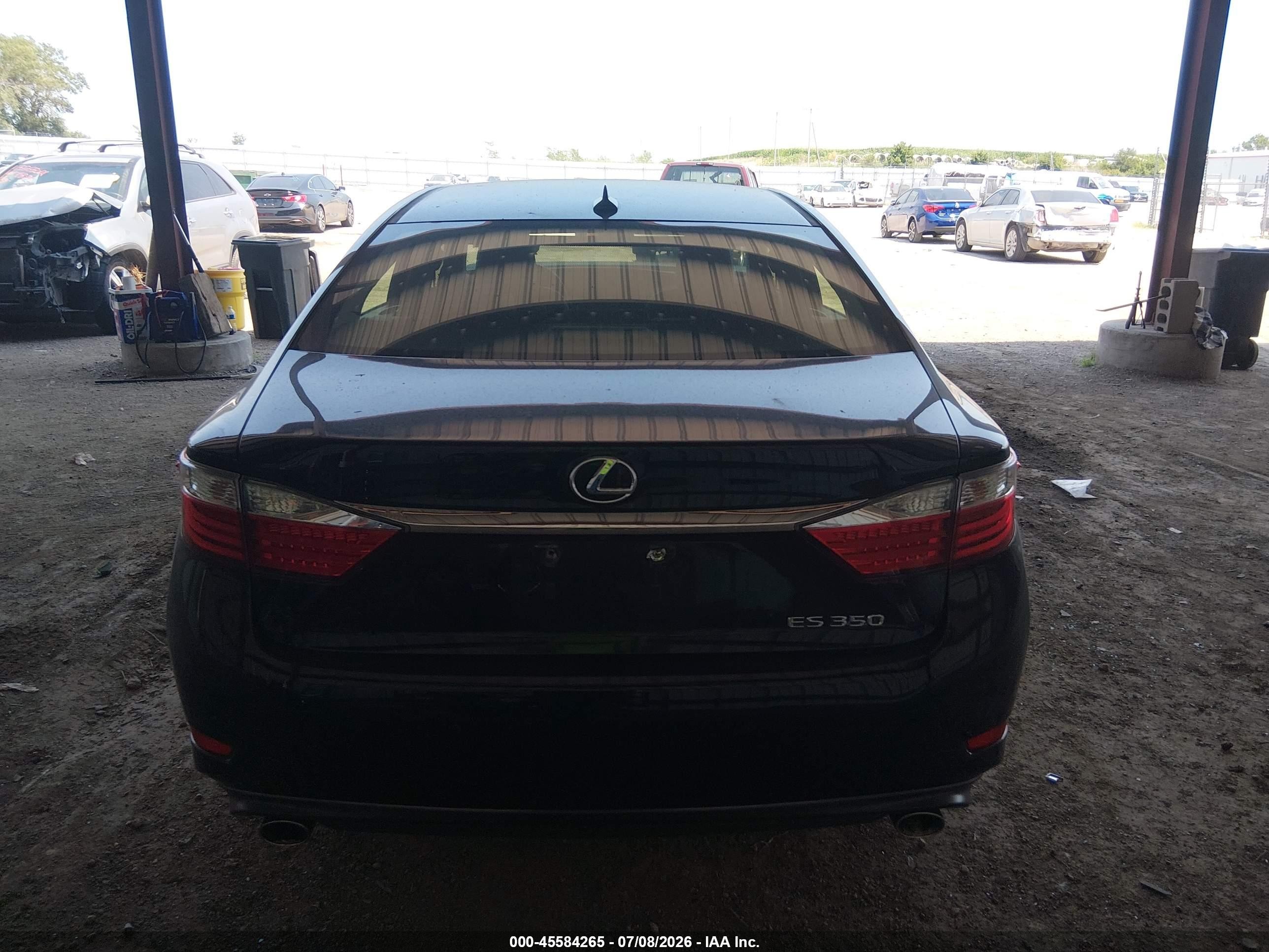 2013 Lexus Es 350 Black vin: JTHBK1GG8D2077994