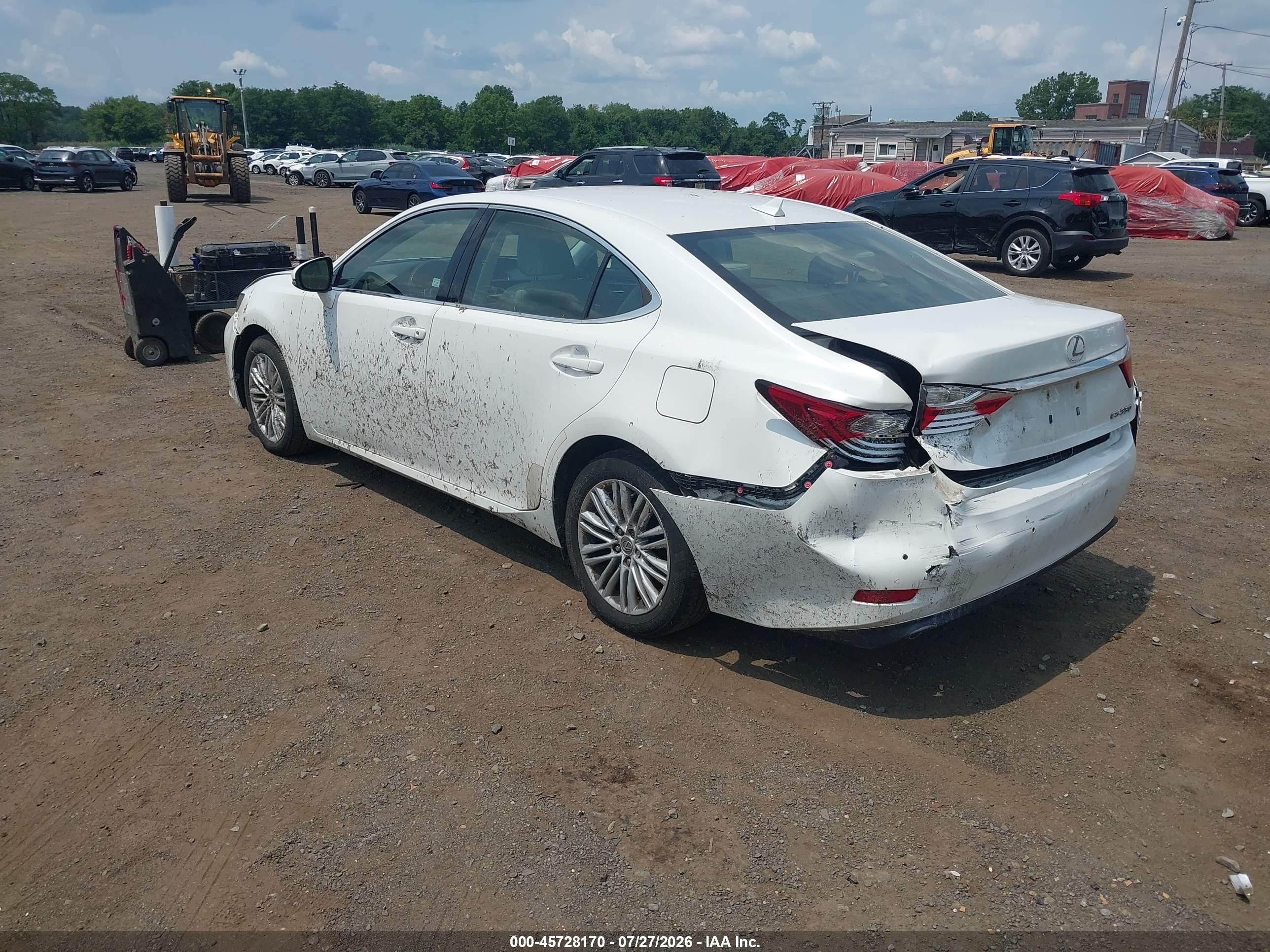 2013 Lexus Es 350   White vin: JTHBK1GG8D2079132