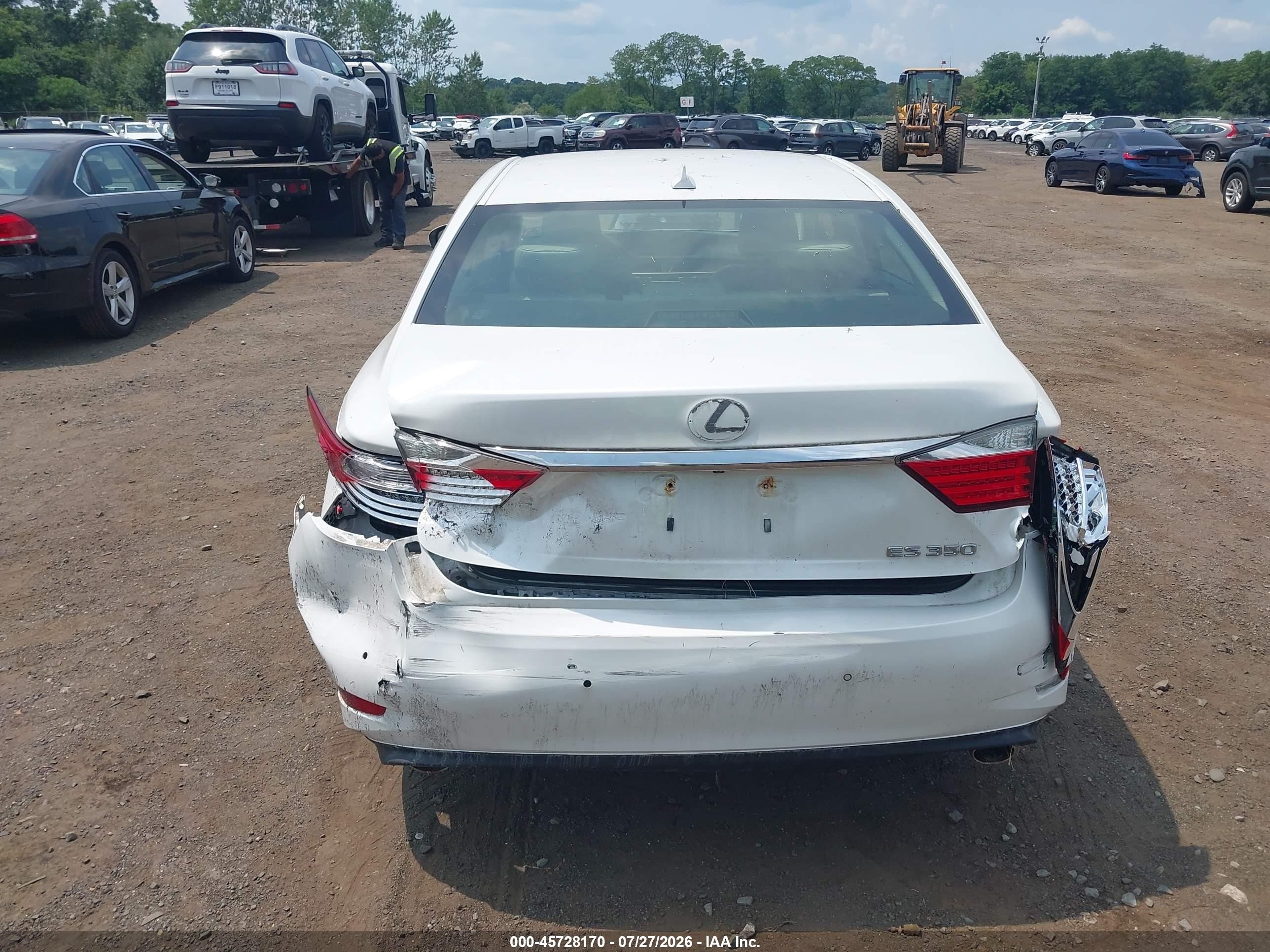 2013 Lexus Es 350   White vin: JTHBK1GG8D2079132