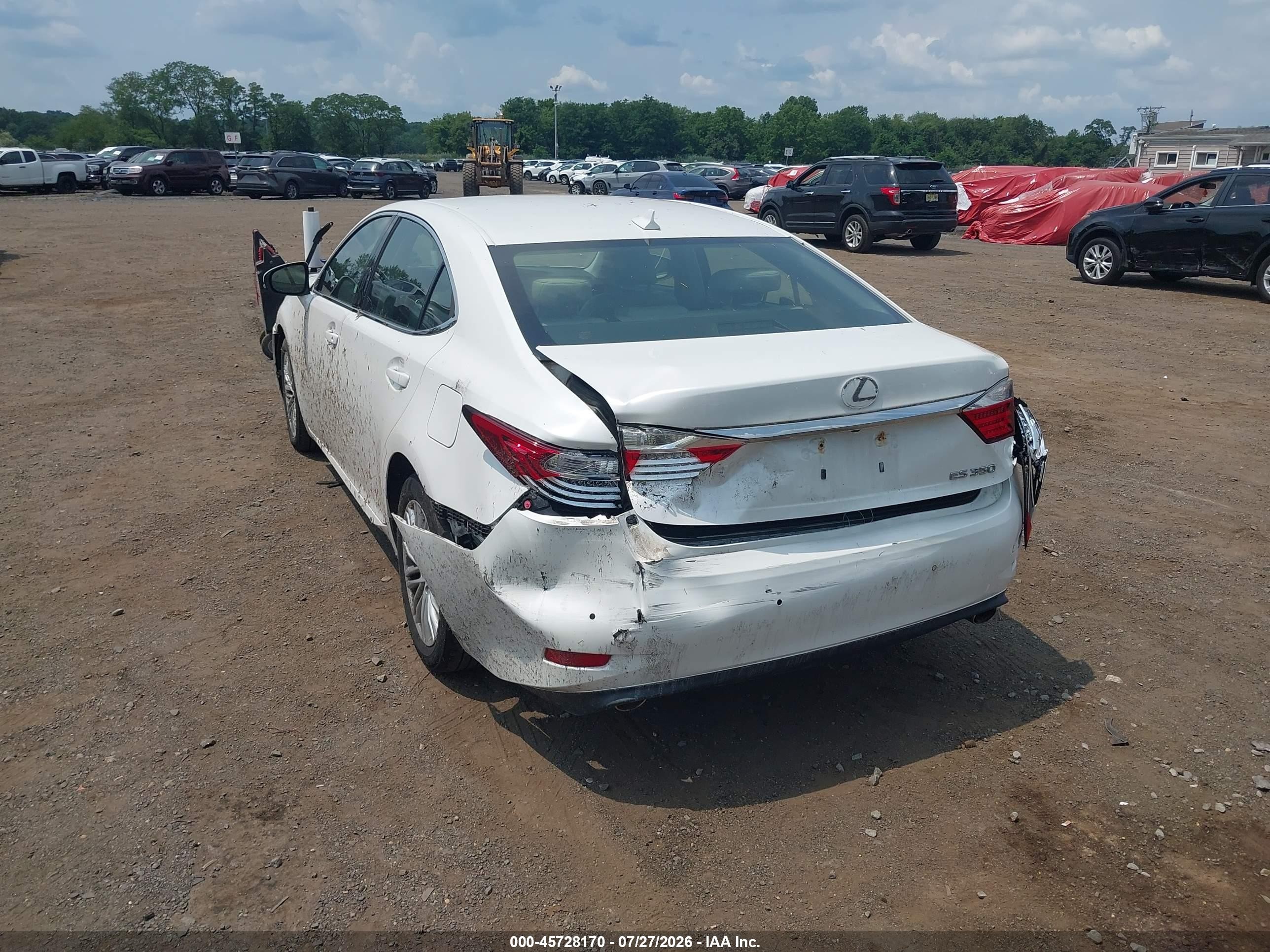 2013 Lexus Es 350   White vin: JTHBK1GG8D2079132