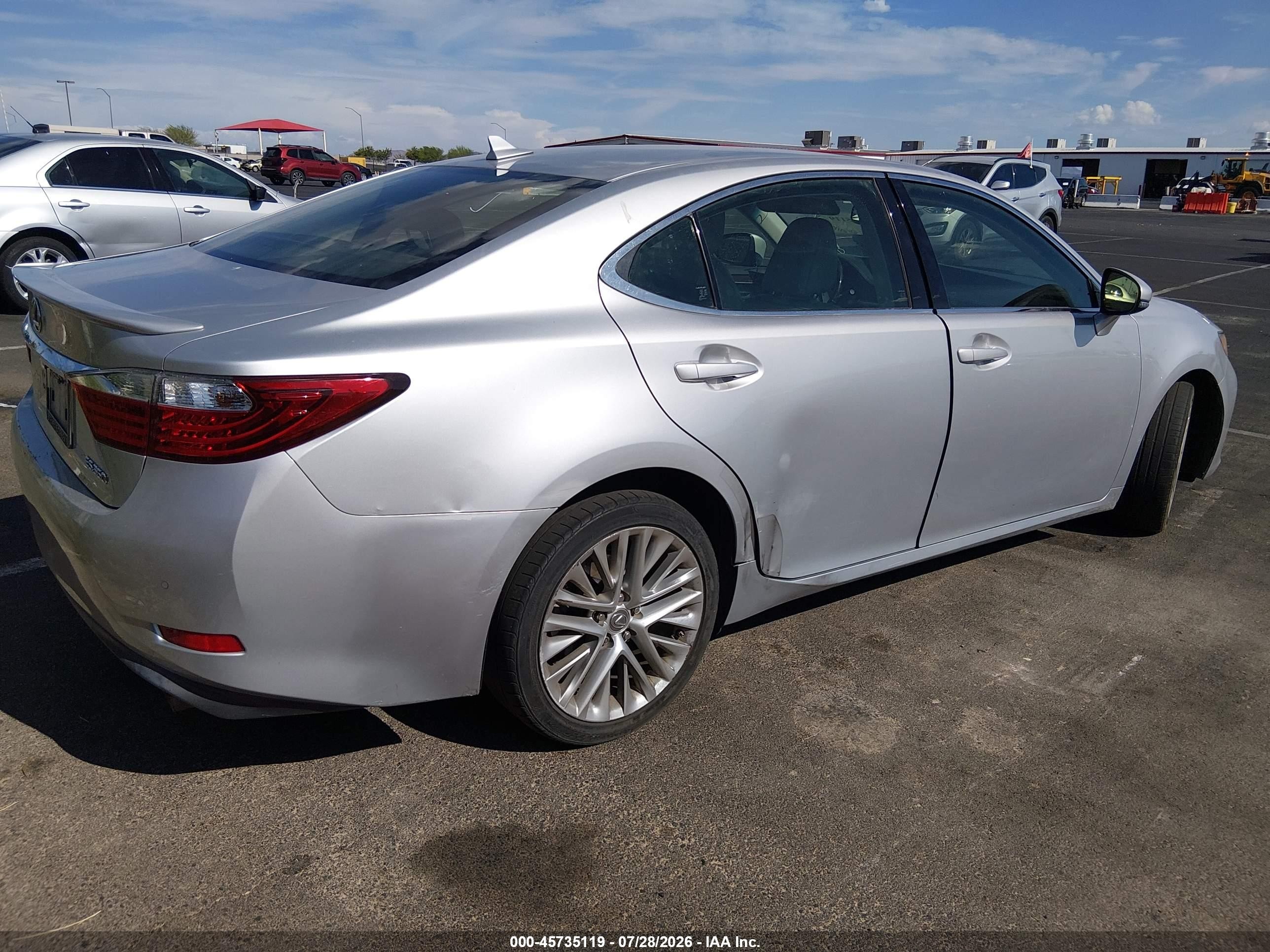 2013 Lexus Es 350   Silver vin: JTHBK1GG8D2080359