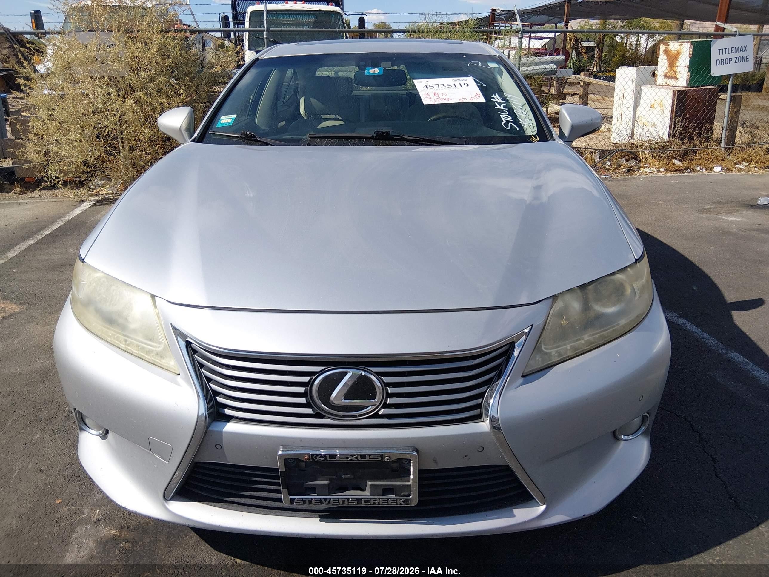 2013 Lexus Es 350   Silver vin: JTHBK1GG8D2080359